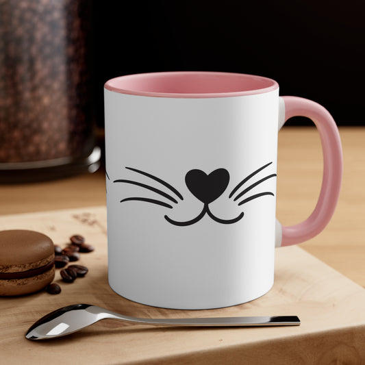 Happy Cat Smile | Accent Coffee Mug, 11oz