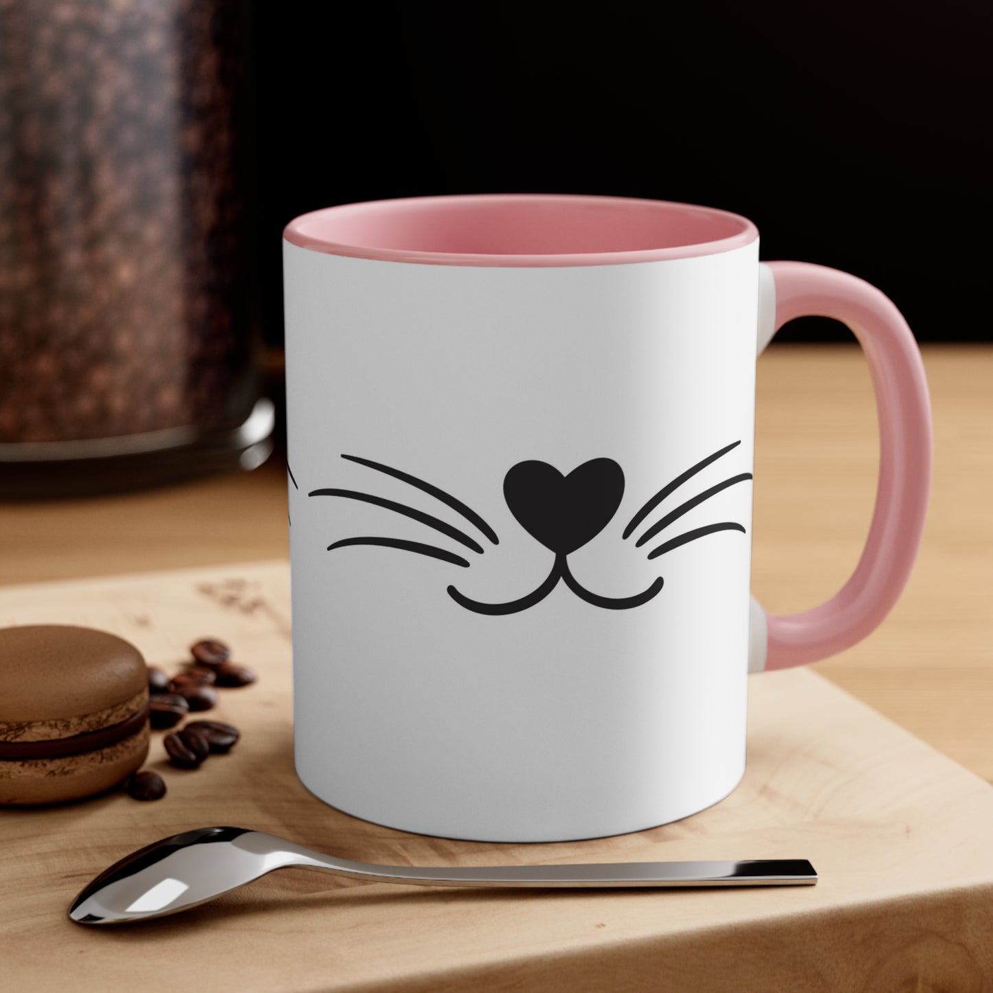 Happy Cat Smile | Accent Coffee Mug, 11oz