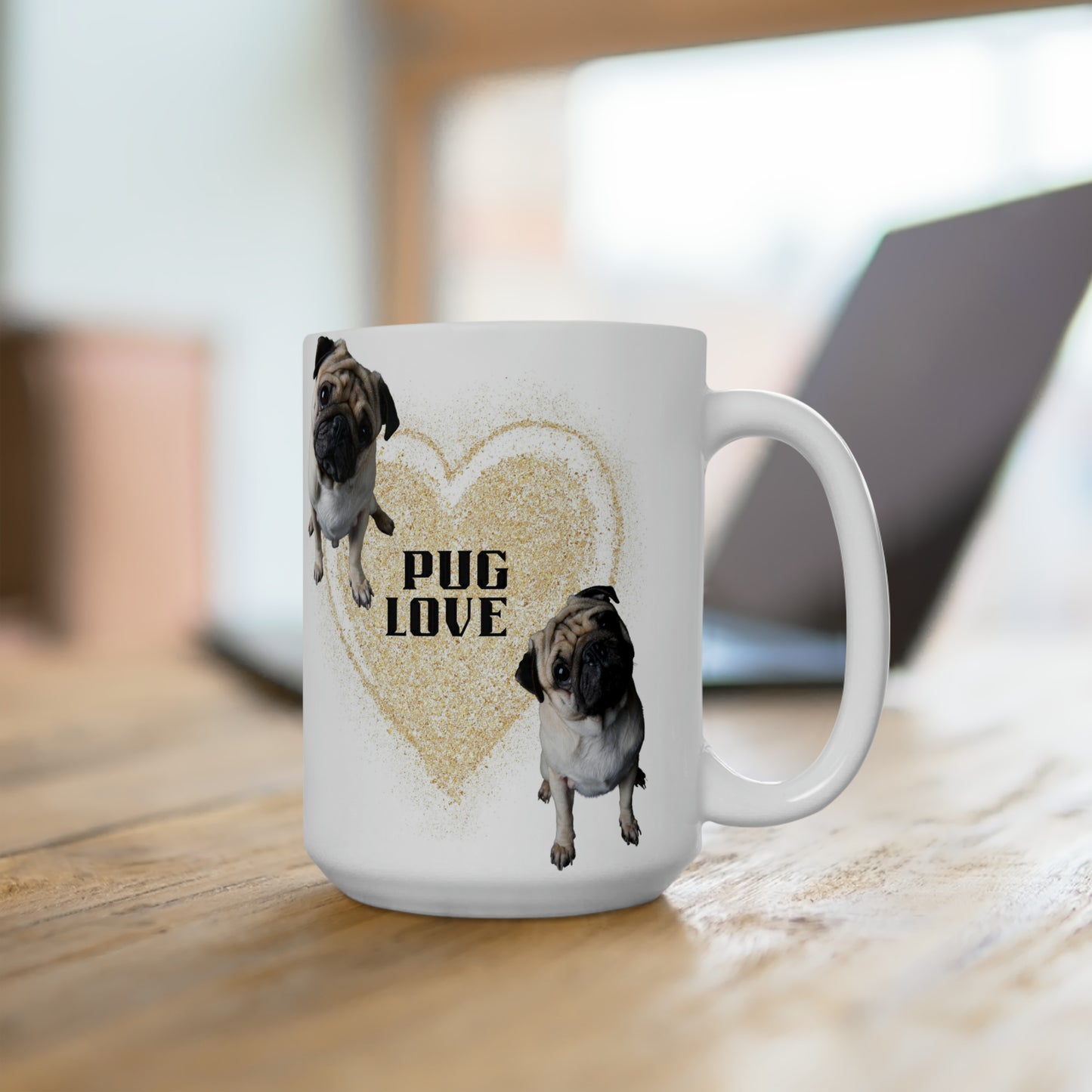 Pug Love | Ceramic Mug 15oz