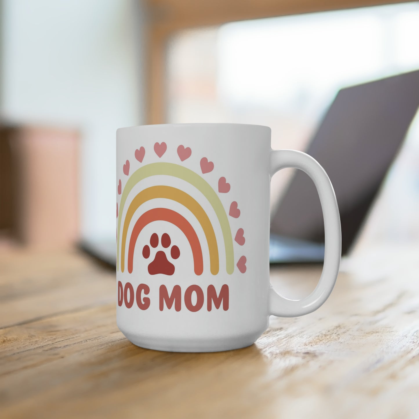 Pastel Dog Mom | Ceramic Mug 15oz