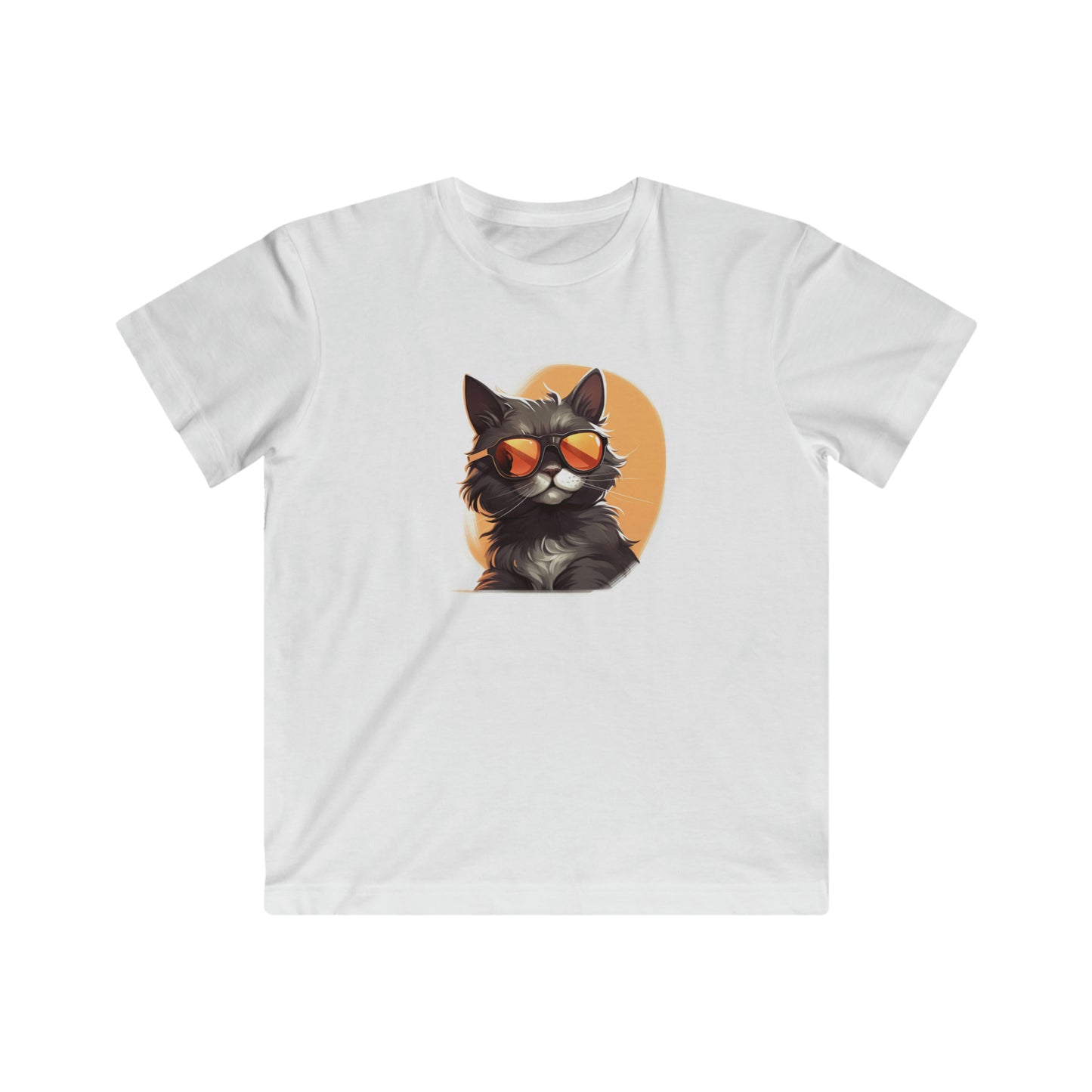 Fly Orange Cat | Kids Fine Jersey Tee