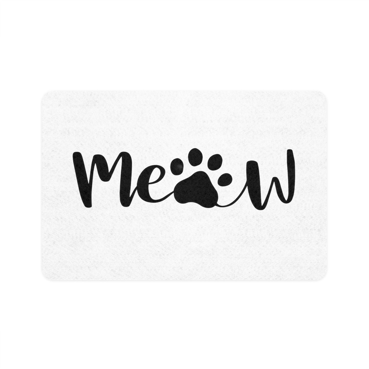 Meow | Pet Food Mat (12x18)