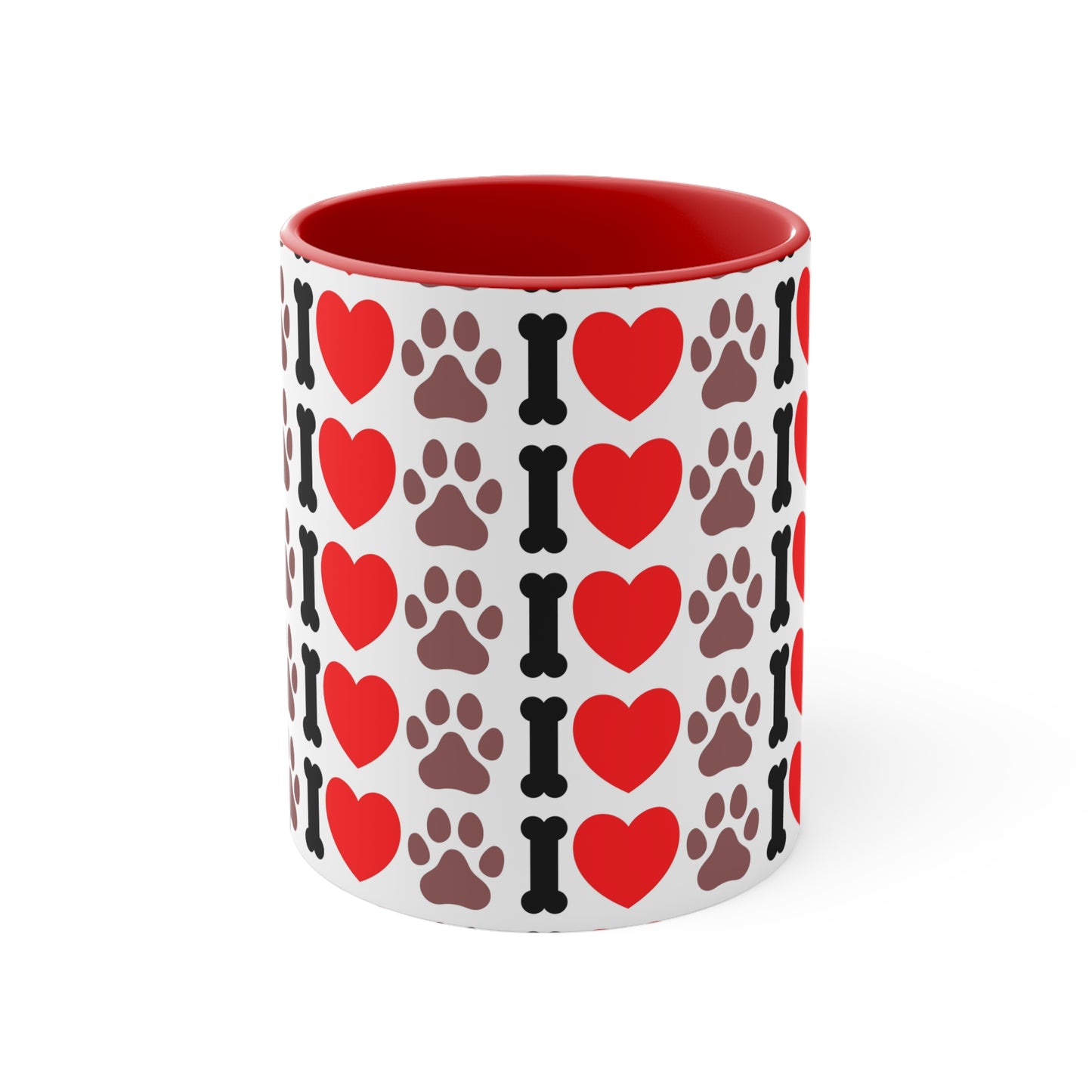 I Love Paws | Accent Coffee Mug, 11oz