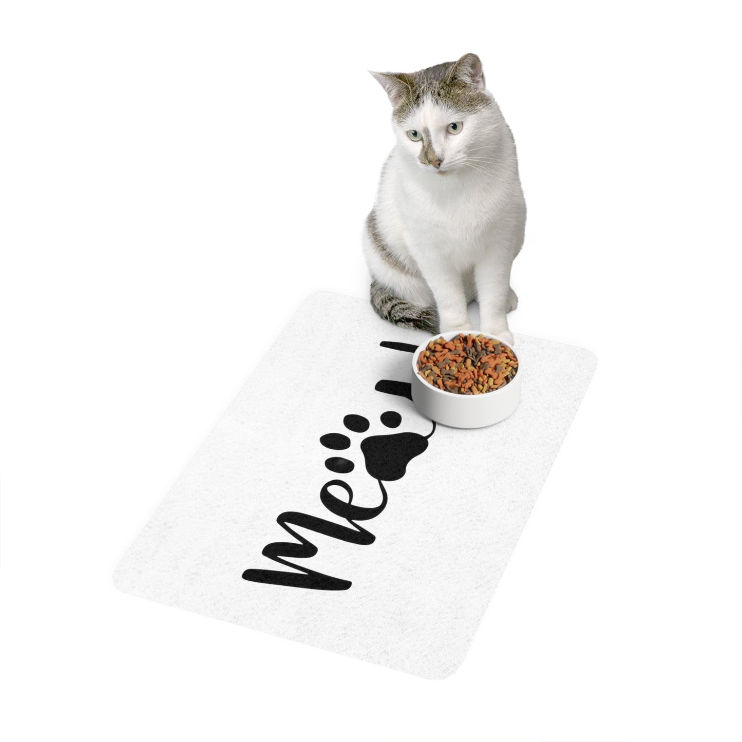 Meow | Pet Food Mat (12x18)