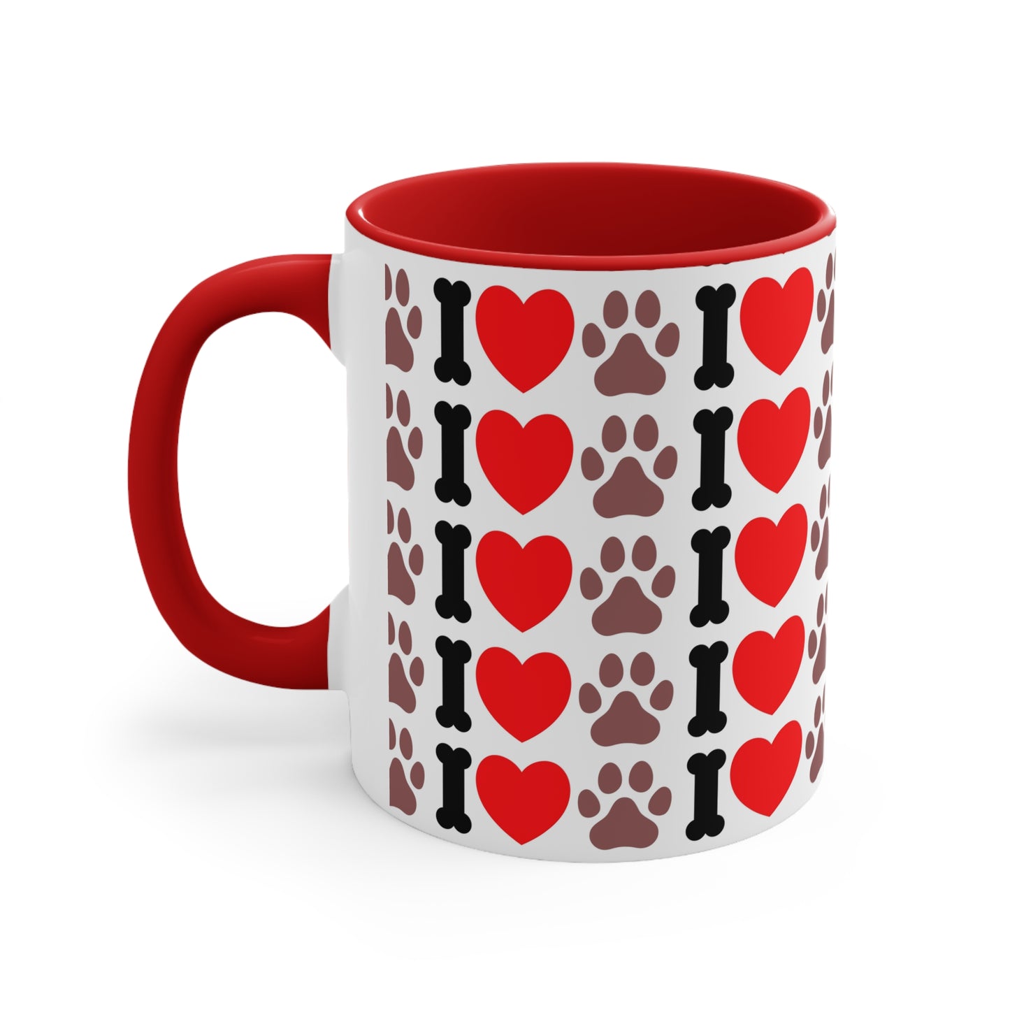 I Love Paws | Accent Coffee Mug, 11oz