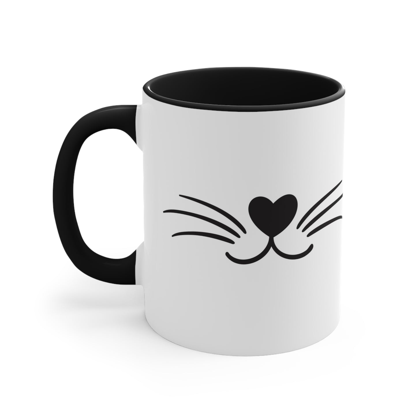 Happy Cat Smile | Accent Coffee Mug, 11oz