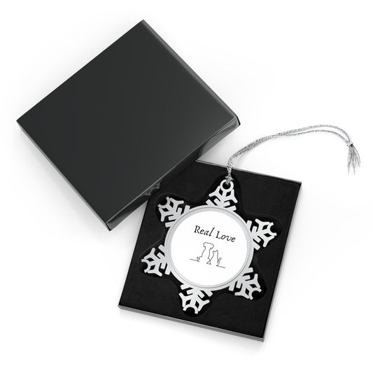 Real Love | Pewter Snowflake Ornament