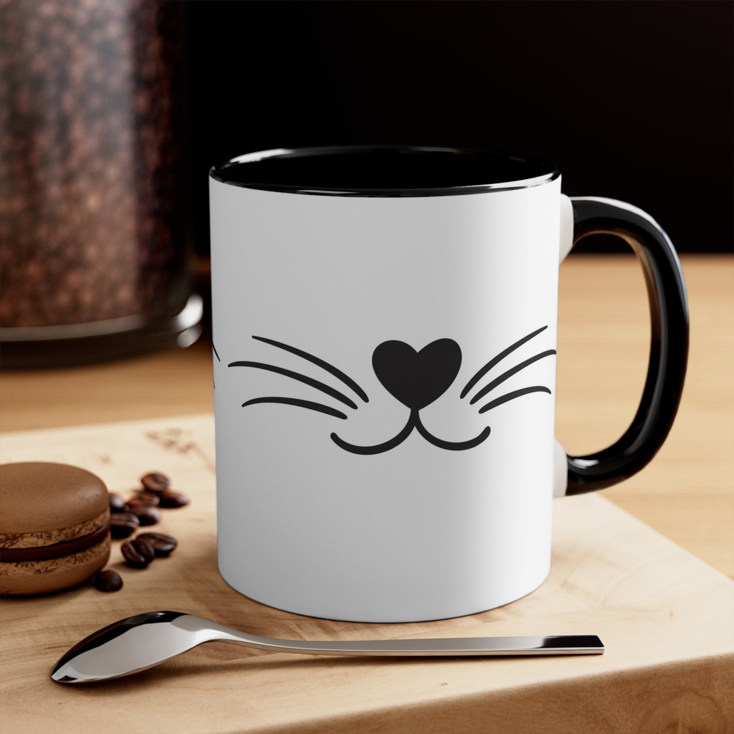 Happy Cat Smile | Accent Coffee Mug, 11oz