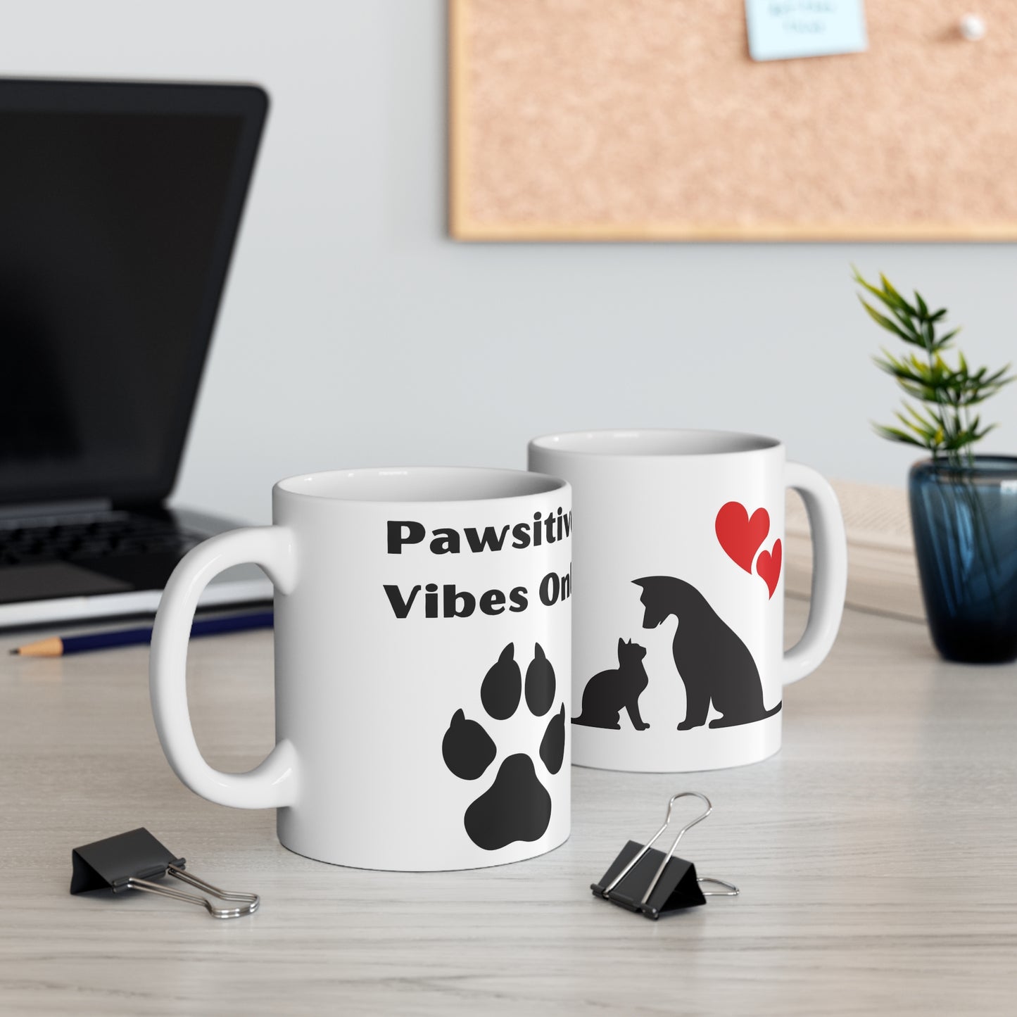 Pawsitive Vibes Only | Ceramic Mug 11oz