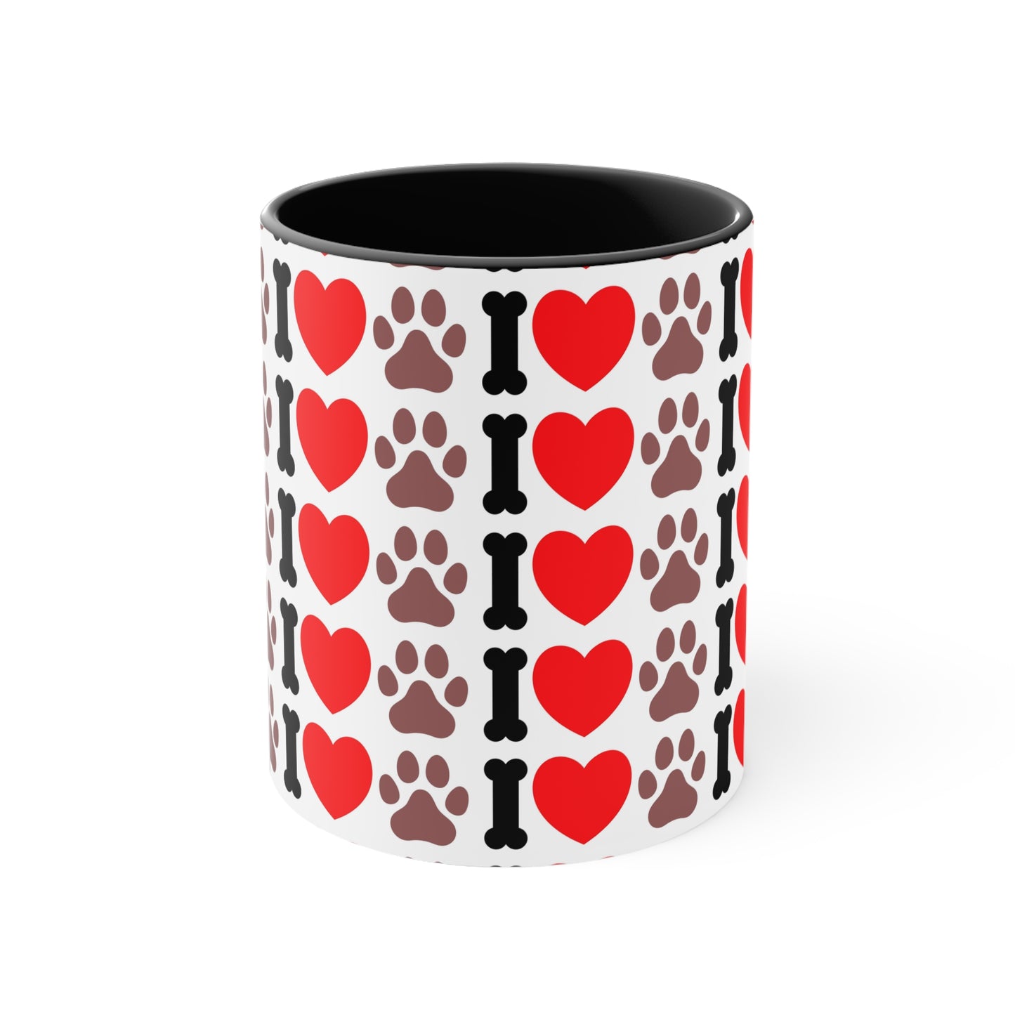 I Love Paws | Accent Coffee Mug, 11oz