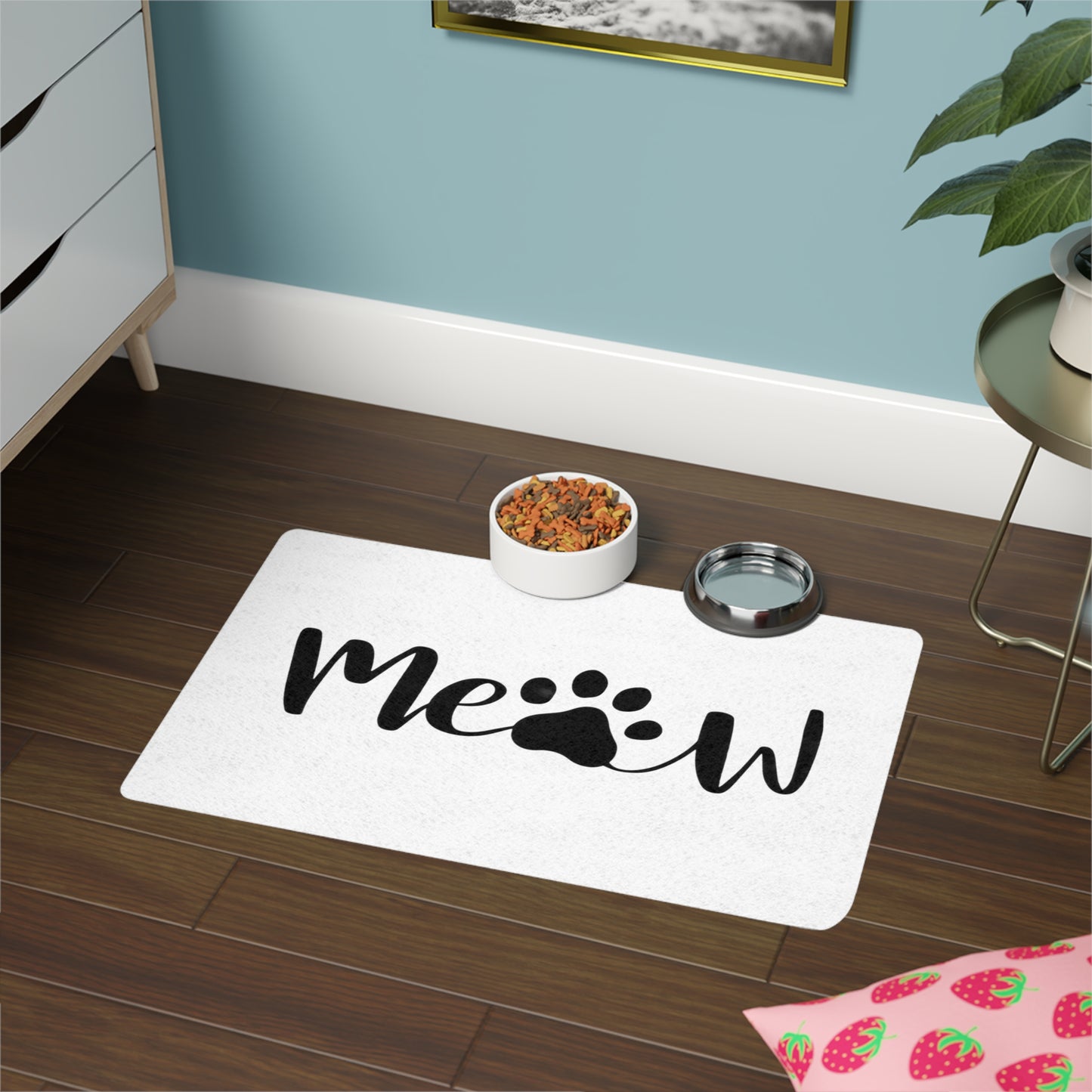 Meow | Pet Food Mat (12x18)