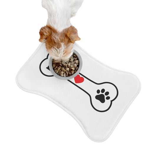 I Love Paws Bone | Pet Feeding Mats