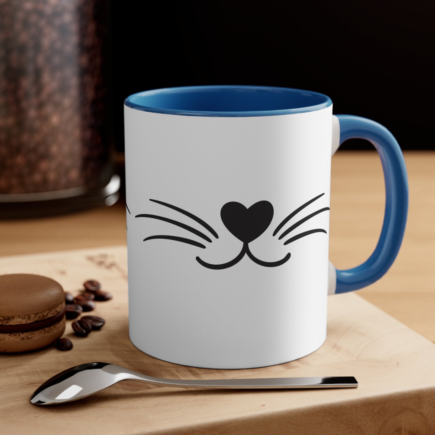 Happy Cat Smile | Accent Coffee Mug, 11oz