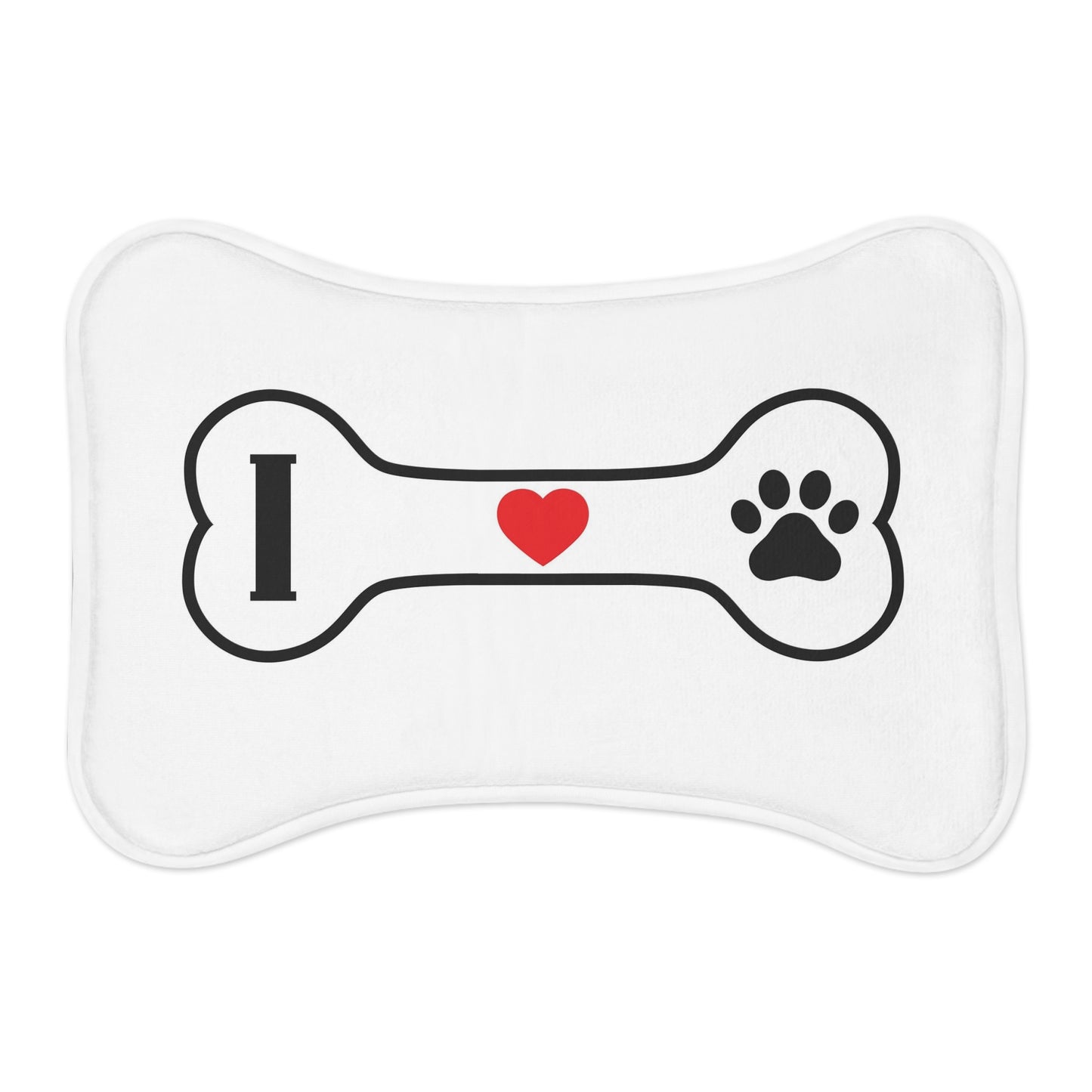 I Love Paws Bone | Pet Feeding Mats