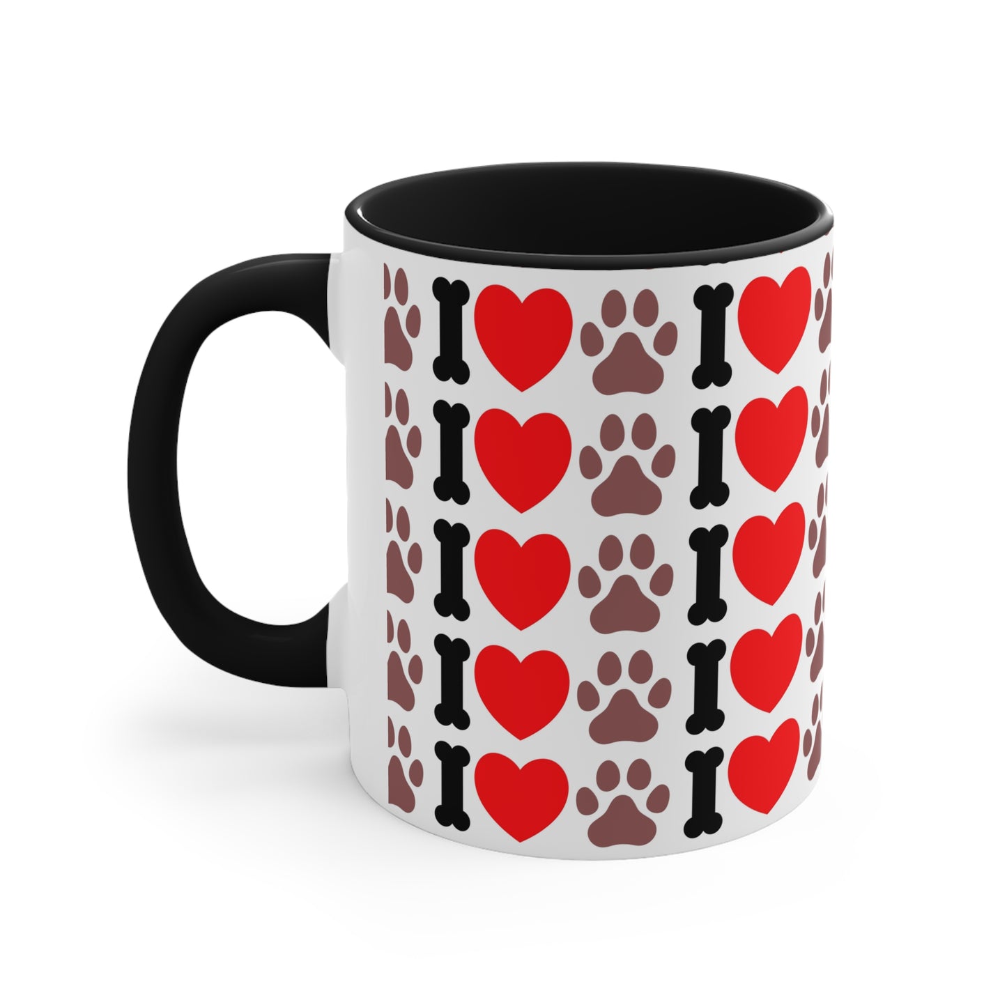 I Love Paws | Accent Coffee Mug, 11oz