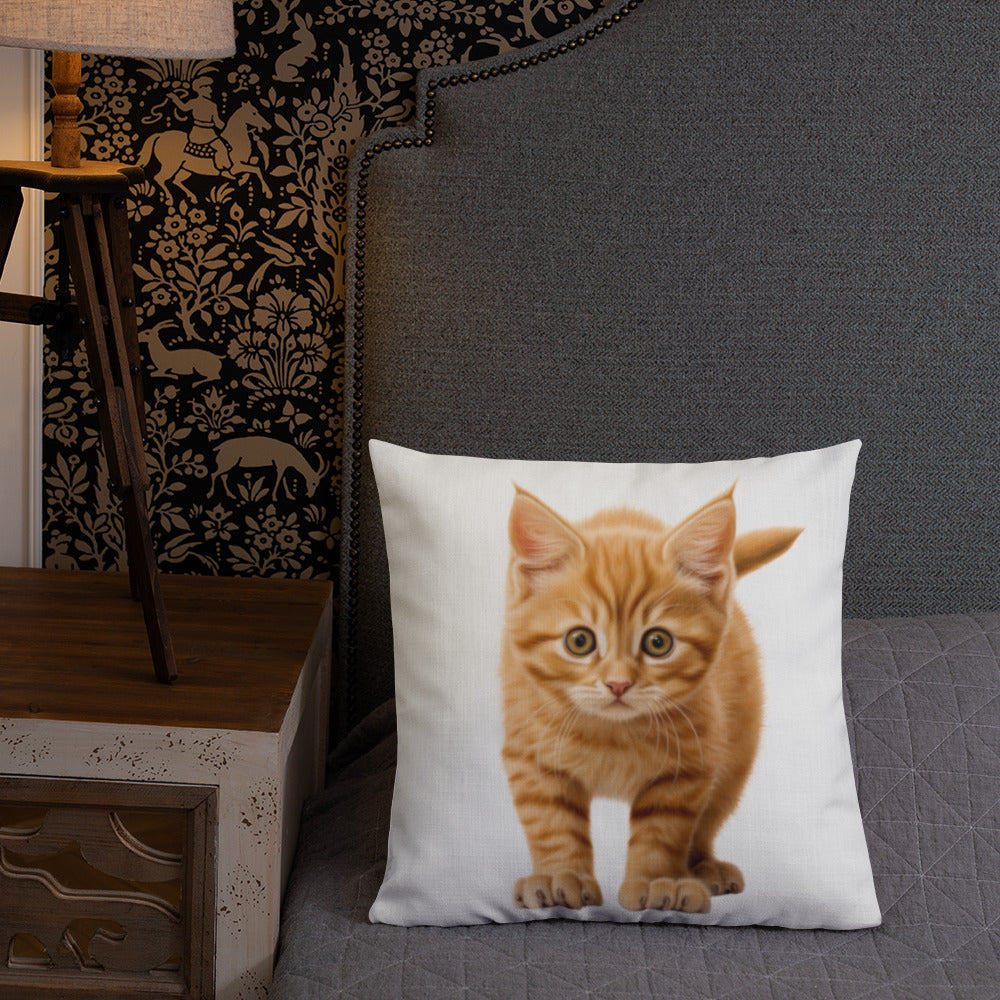 Orange Prowler | Premium Throw Pillow