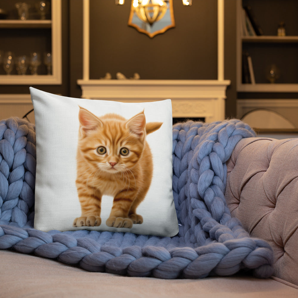 Orange Prowler | Premium Throw Pillow