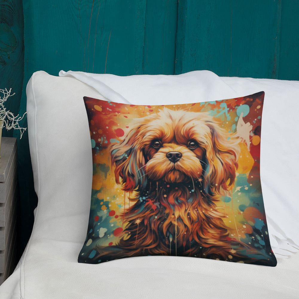 Bold Lhasa Apso | Premium Throw Pillow