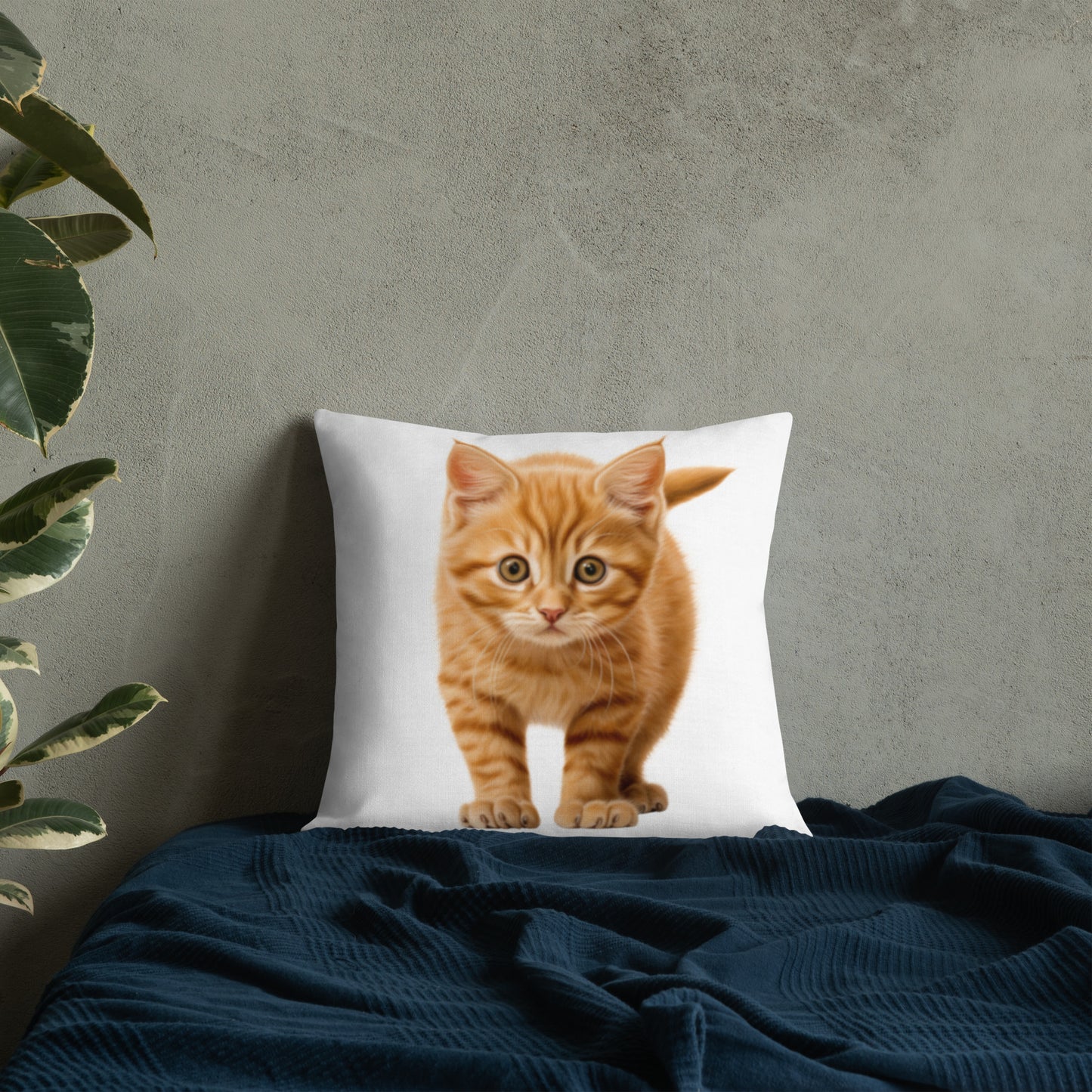 Orange Prowler | Premium Throw Pillow