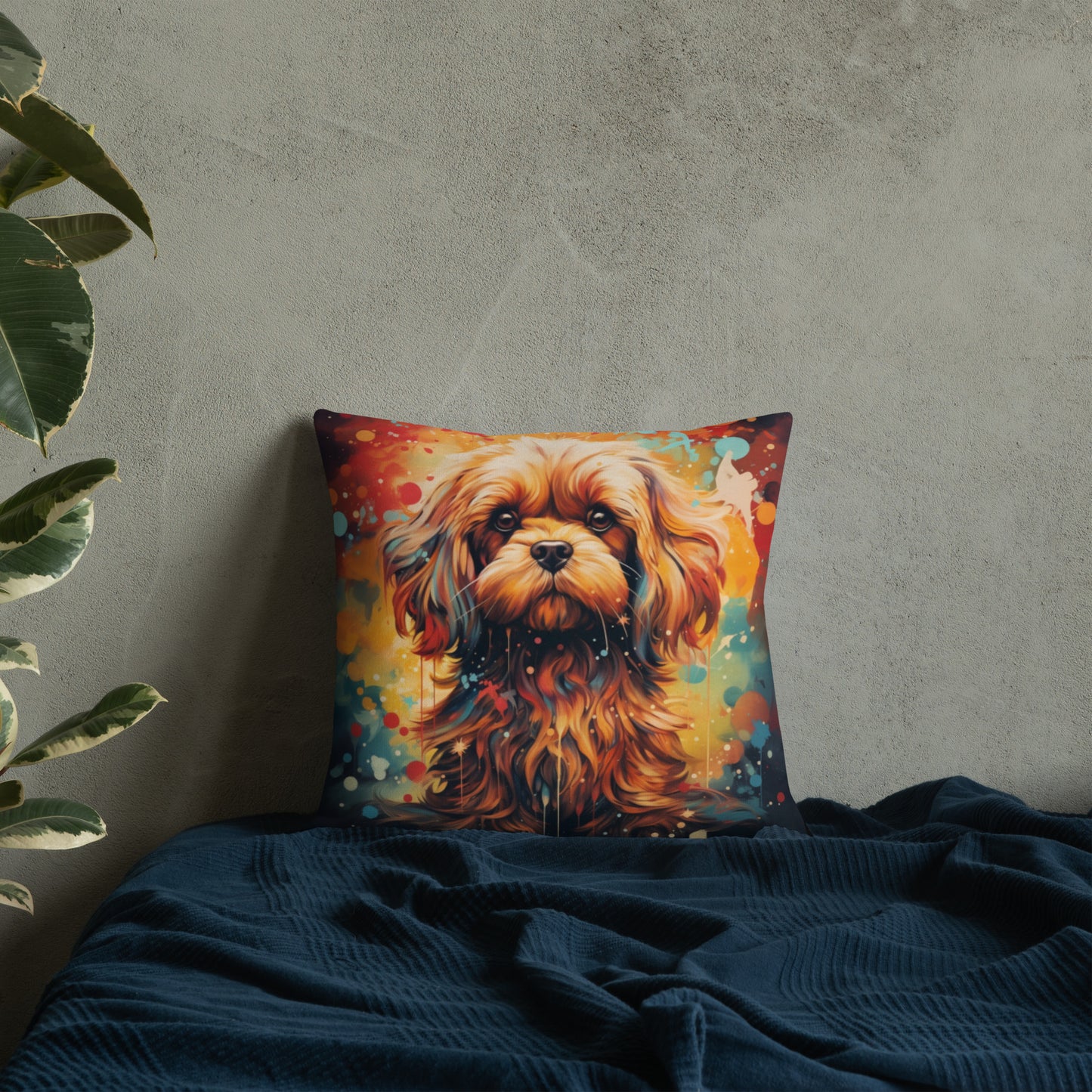 Bold Lhasa Apso | Premium Throw Pillow