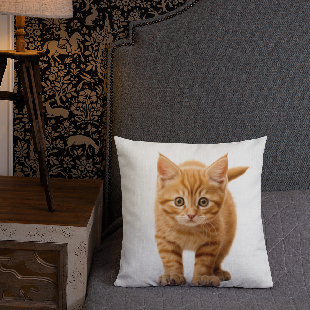 Orange Prowler | Premium Throw Pillow