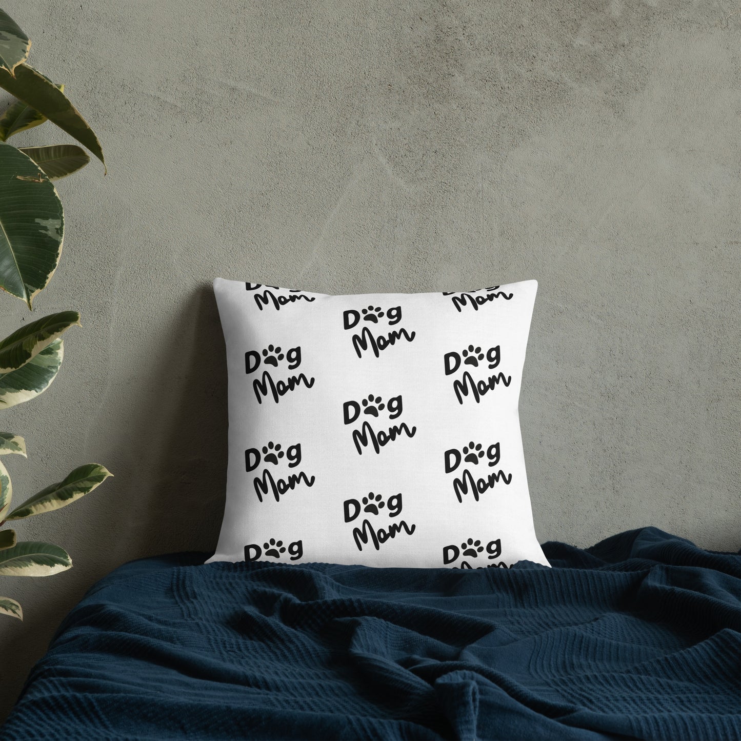 Dog Mom Pup Nose | Premium Throw Pillow