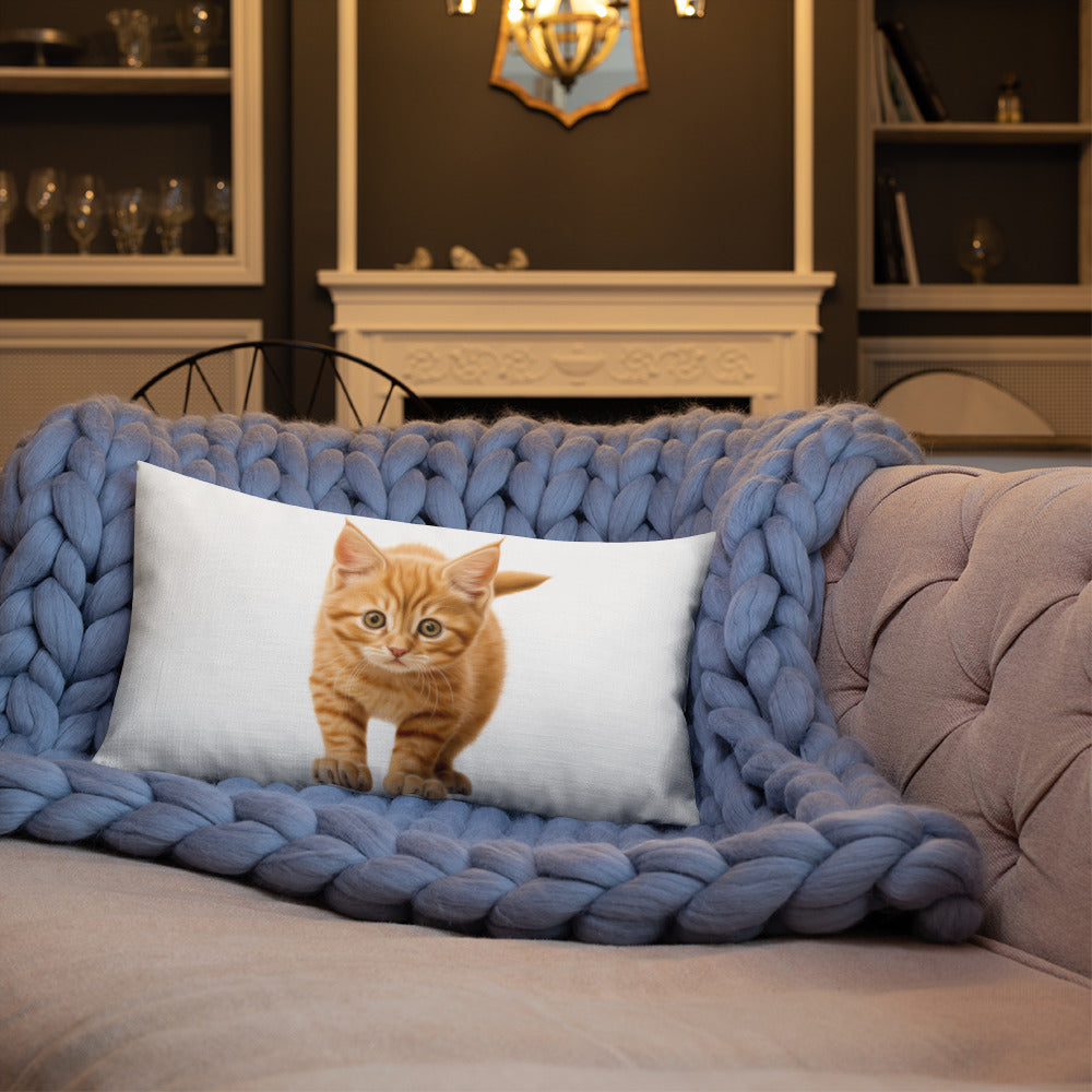 Orange Prowler | Premium Throw Pillow