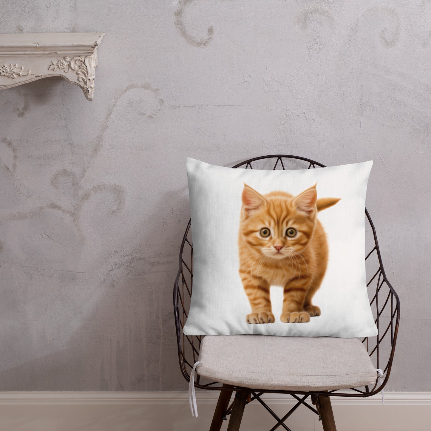 Orange Prowler | Premium Throw Pillow