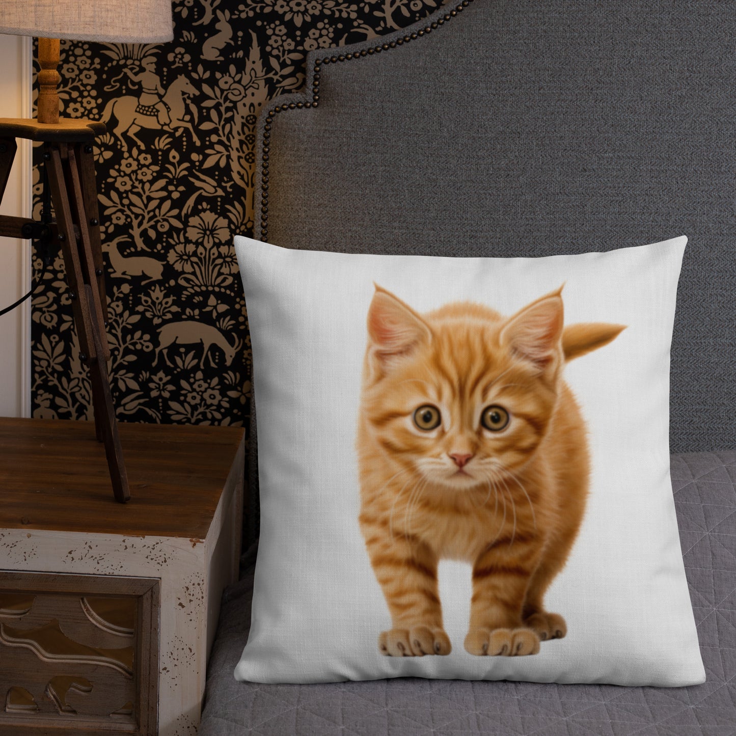 Orange Prowler | Premium Throw Pillow