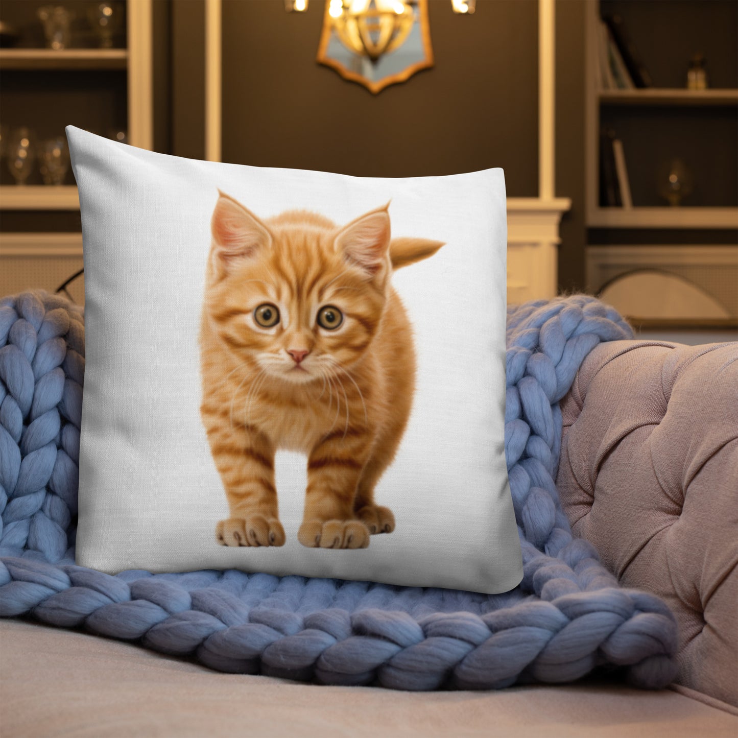 Orange Prowler | Premium Throw Pillow