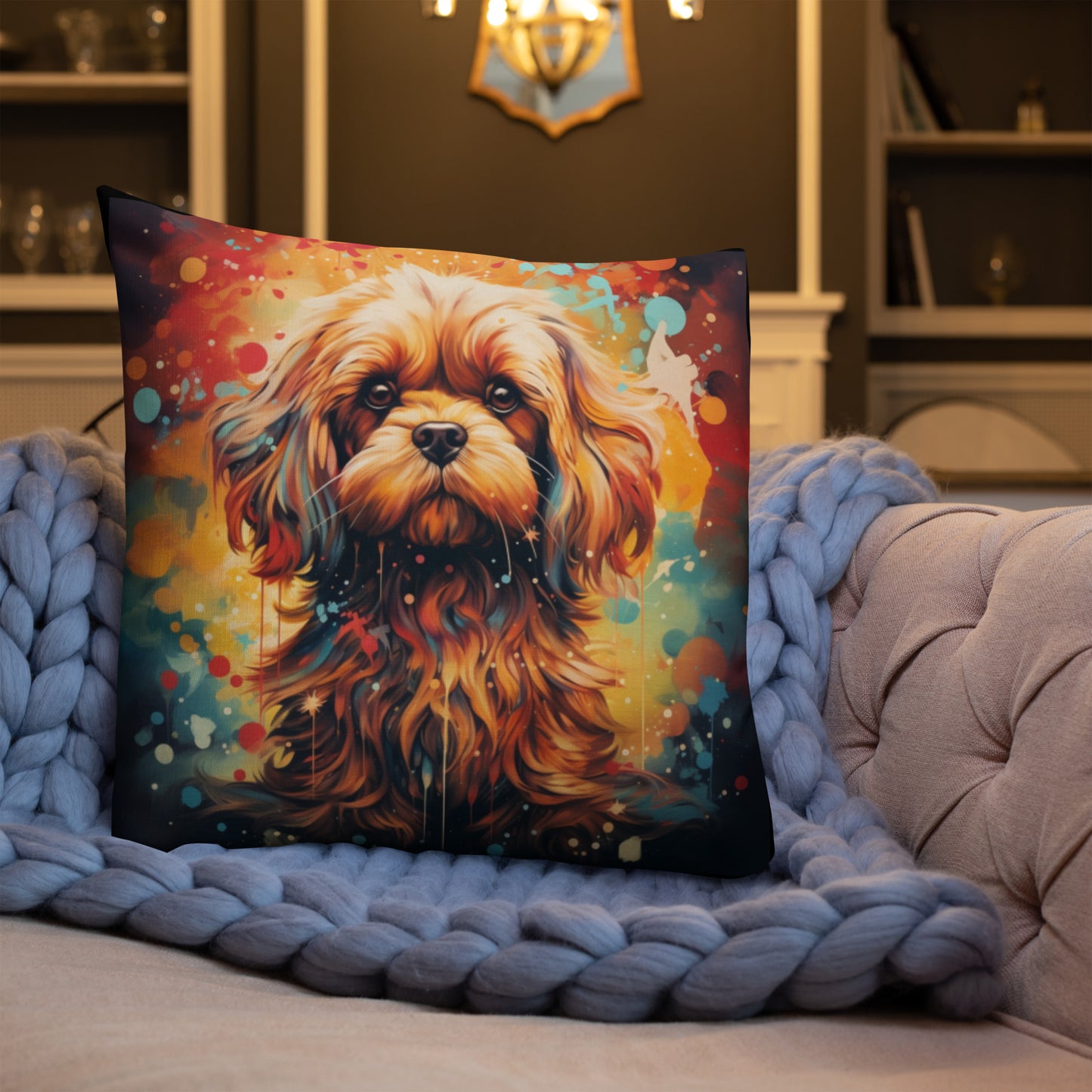 Bold Lhasa Apso | Premium Throw Pillow