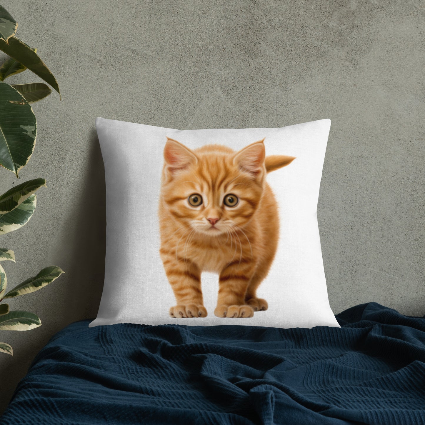 Orange Prowler | Premium Throw Pillow