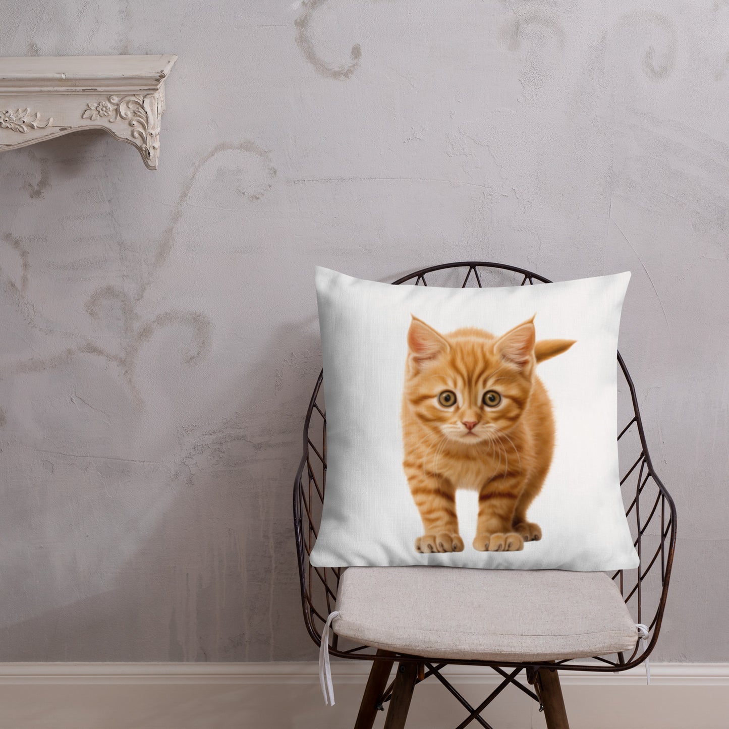 Orange Prowler | Premium Throw Pillow