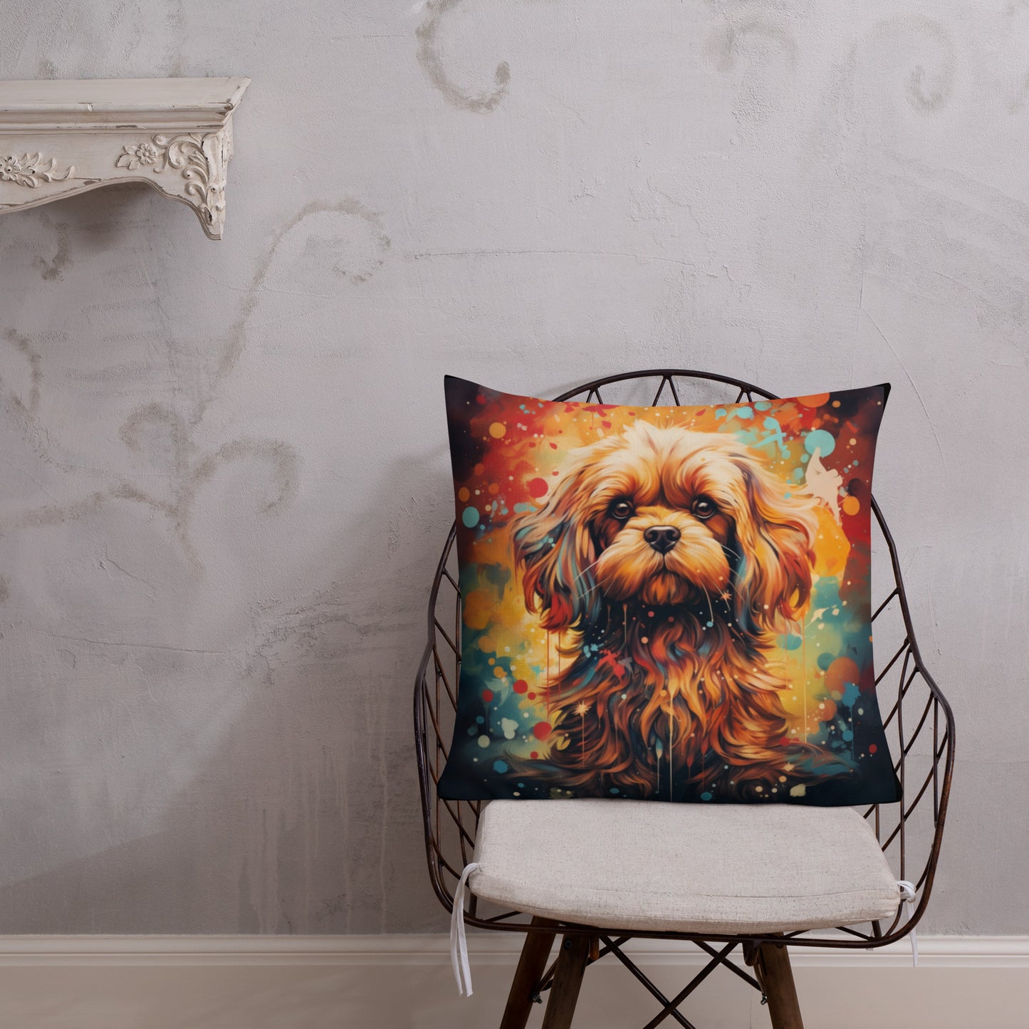 Bold Lhasa Apso | Premium Throw Pillow