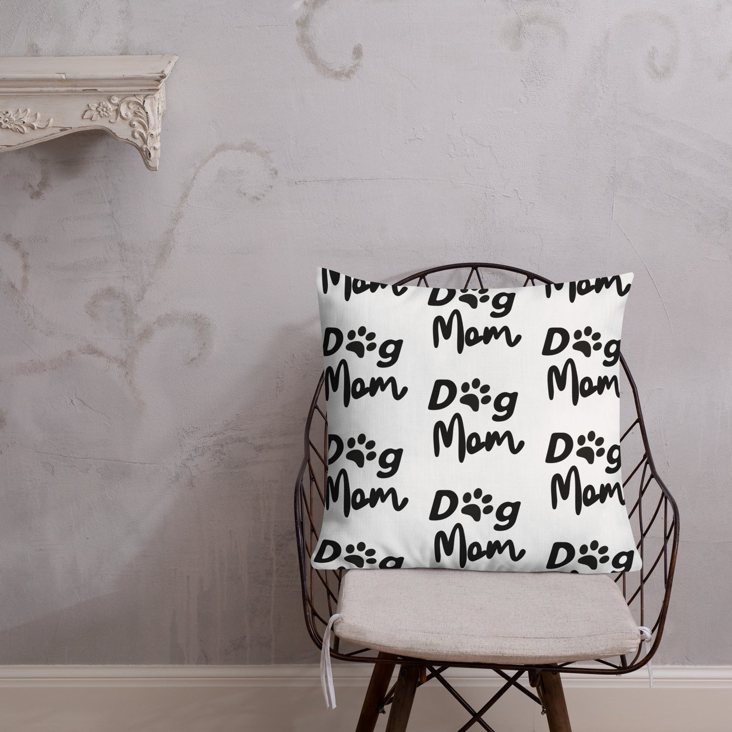 Dog Mom Pup Nose | Premium Throw Pillow