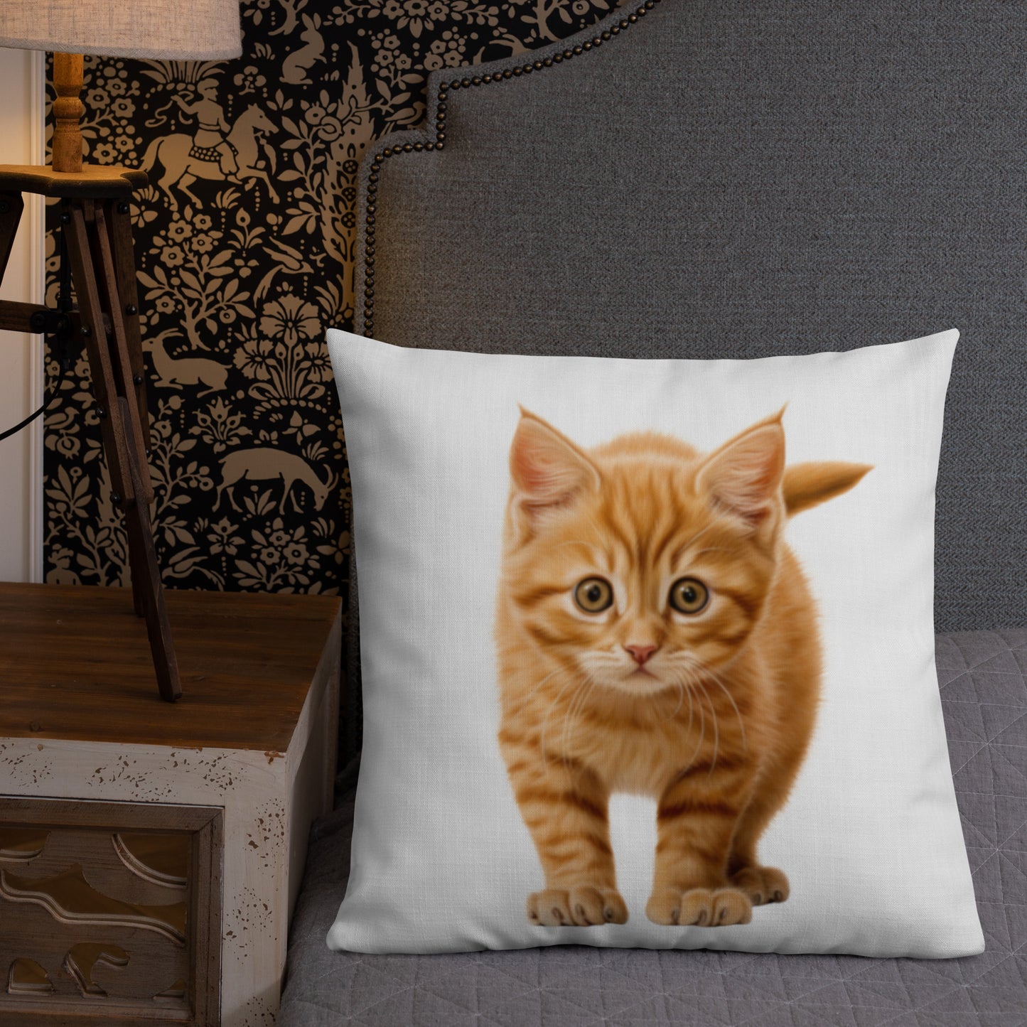 Orange Prowler | Premium Throw Pillow