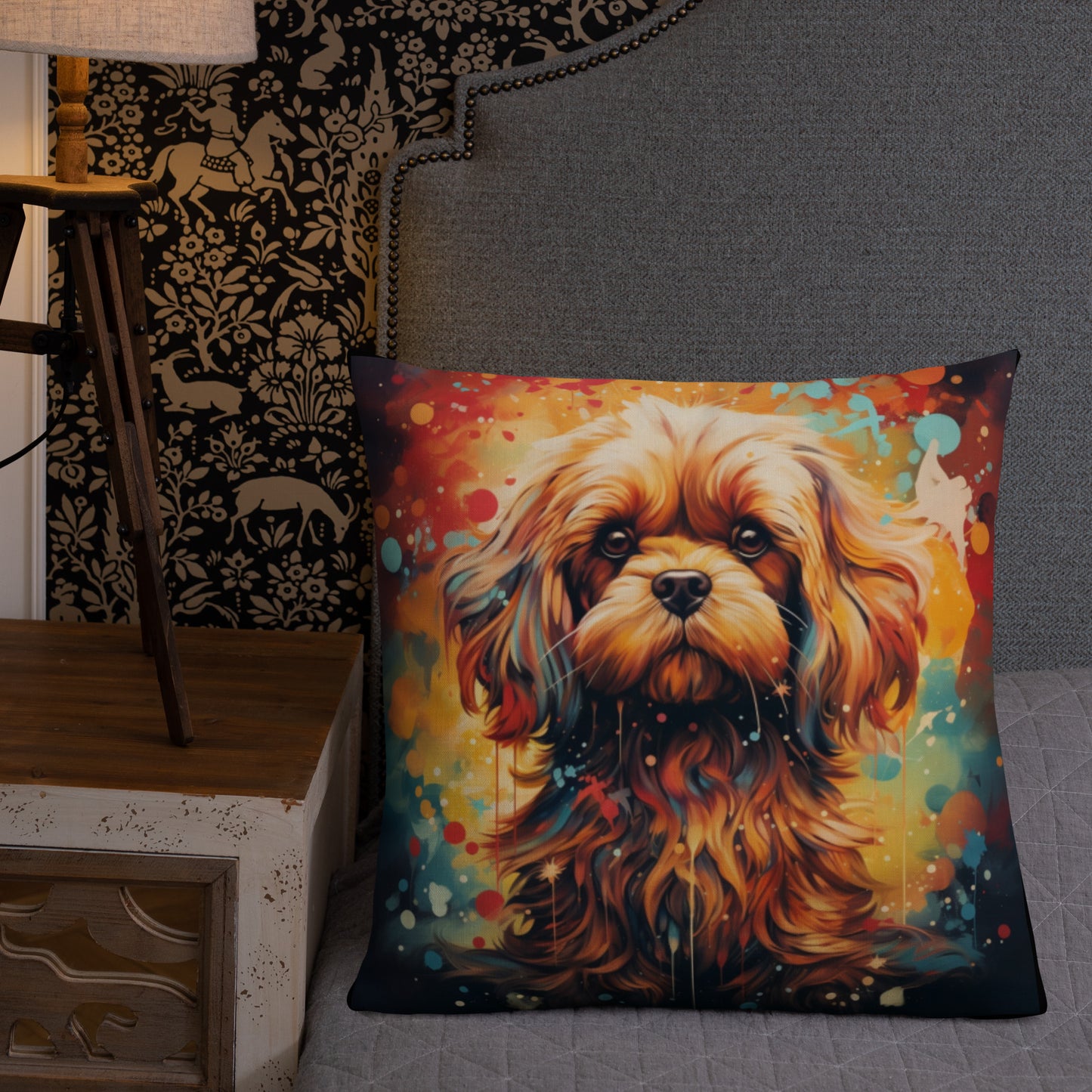 Bold Lhasa Apso | Premium Throw Pillow