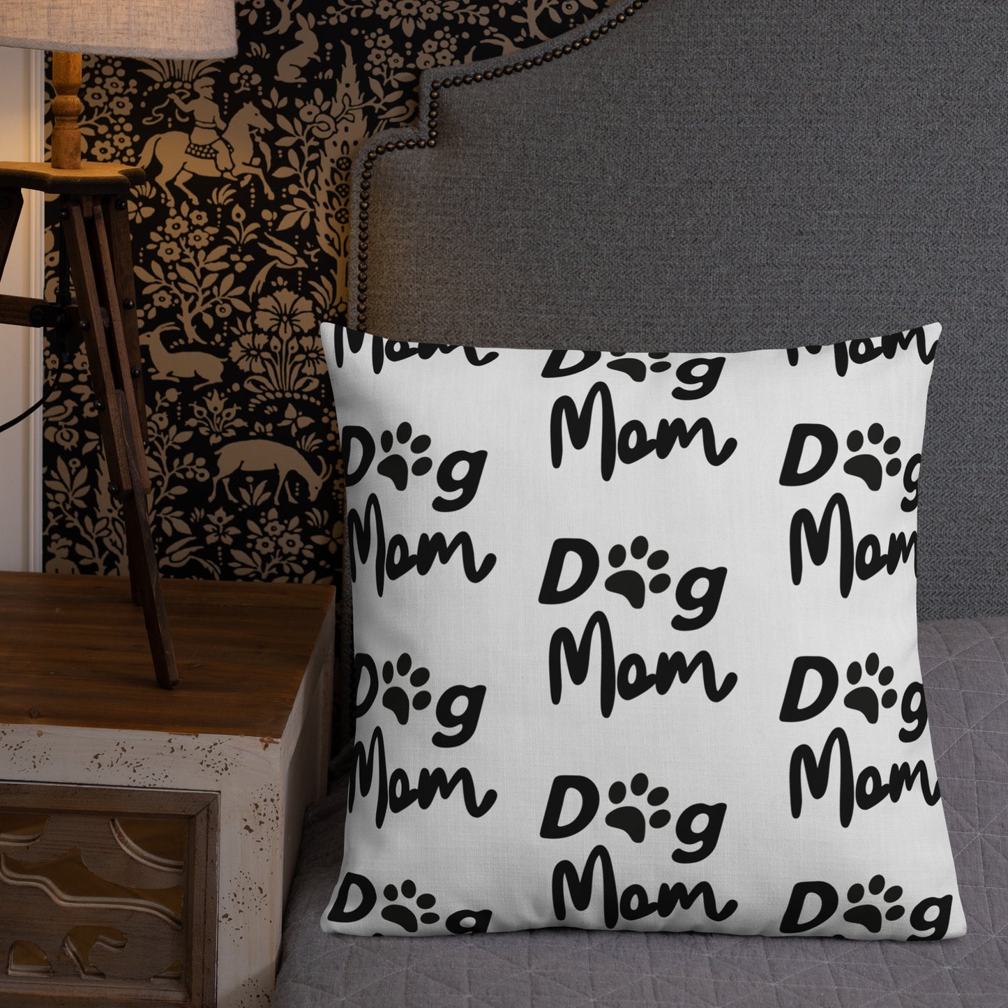 Dog Mom Pup Nose | Premium Throw Pillow