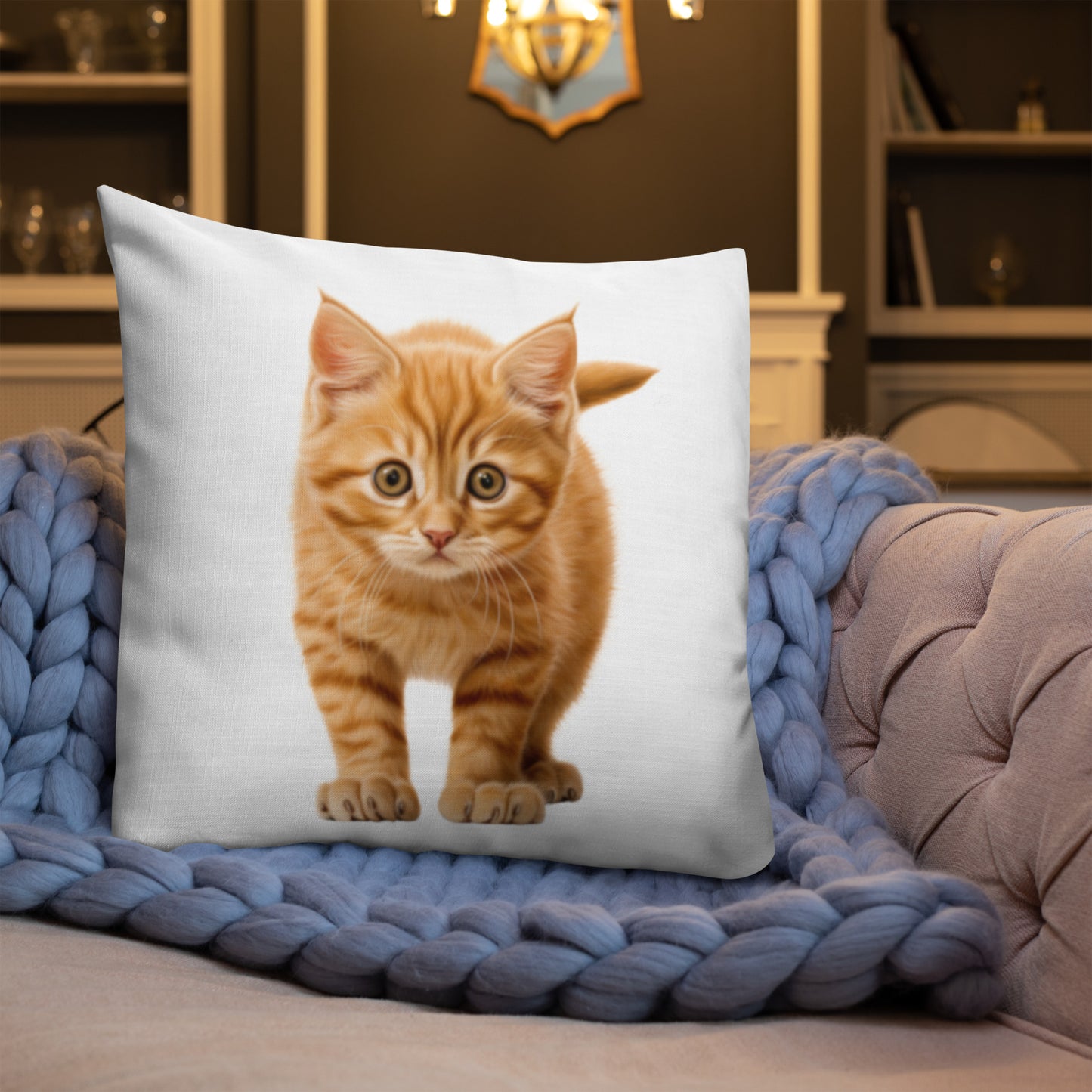 Orange Prowler | Premium Throw Pillow