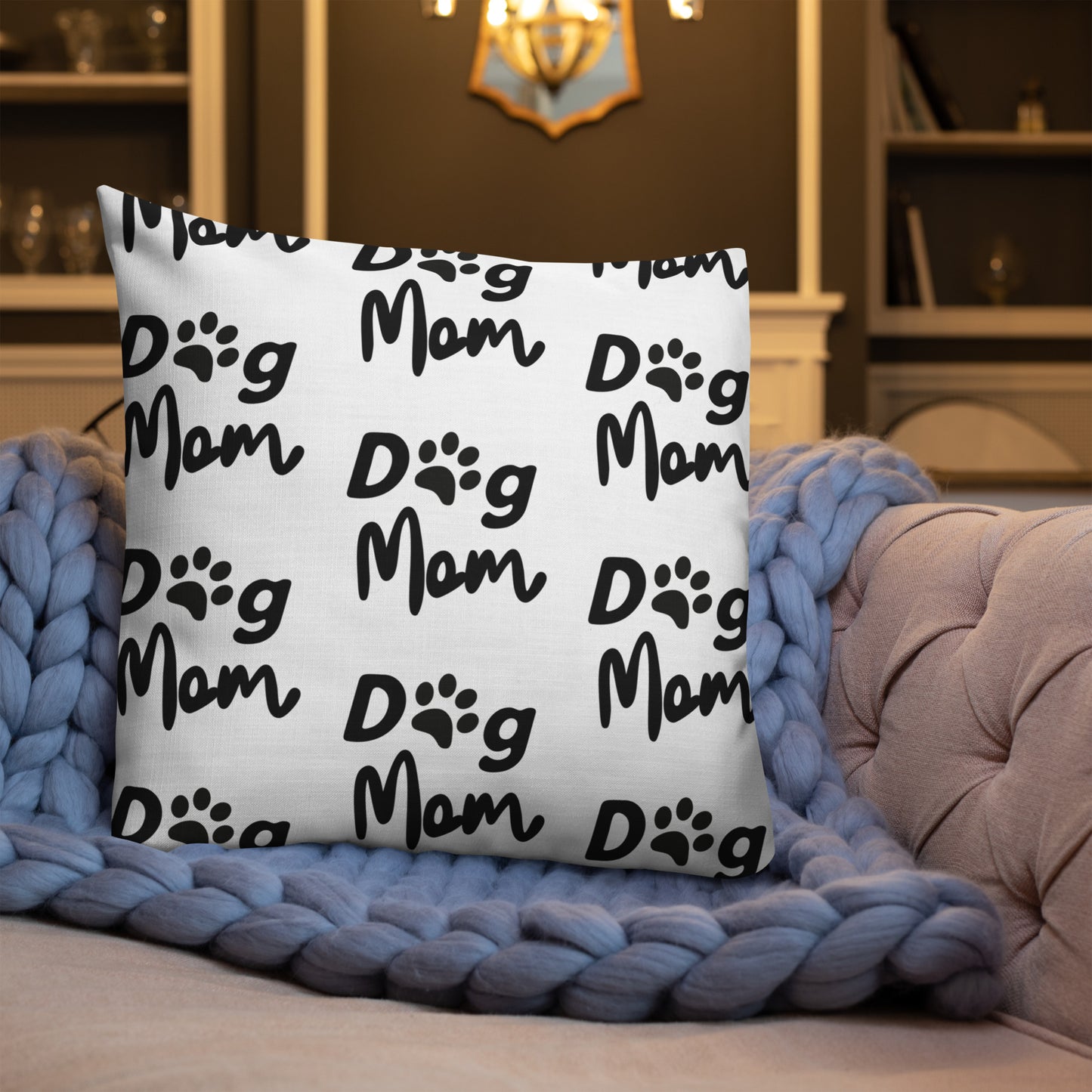 Dog Mom Pup Nose | Premium Throw Pillow