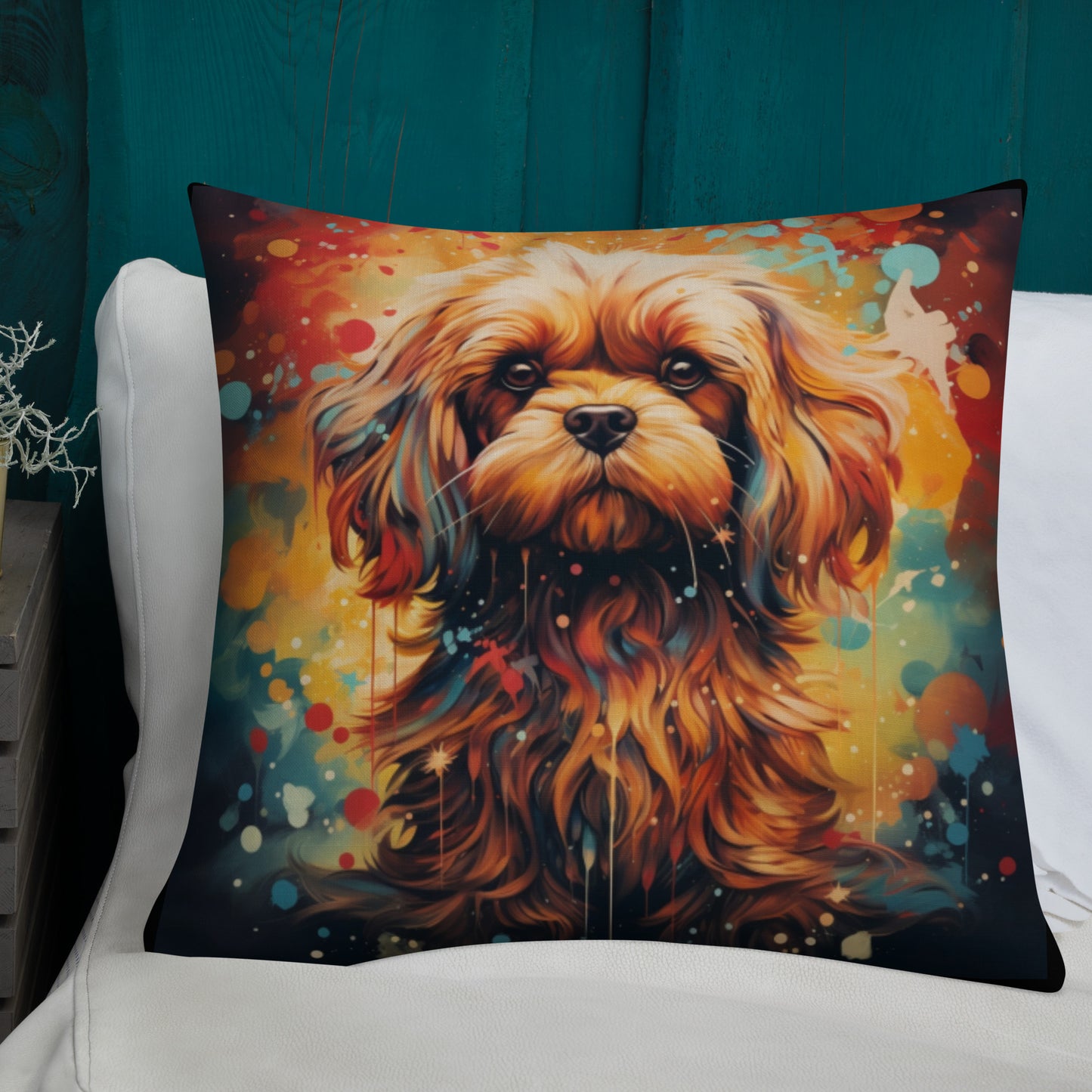 Bold Lhasa Apso | Premium Throw Pillow