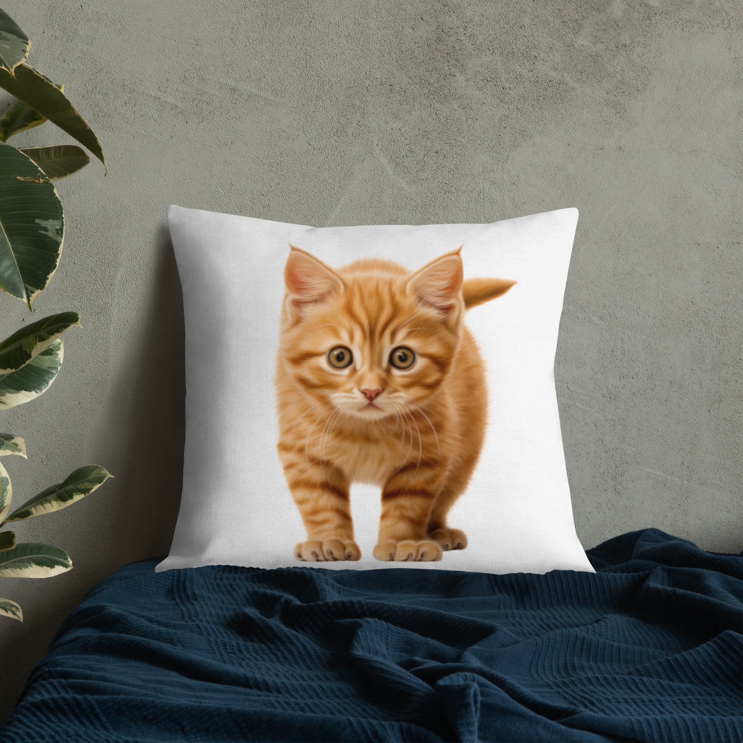 Orange Prowler | Premium Throw Pillow