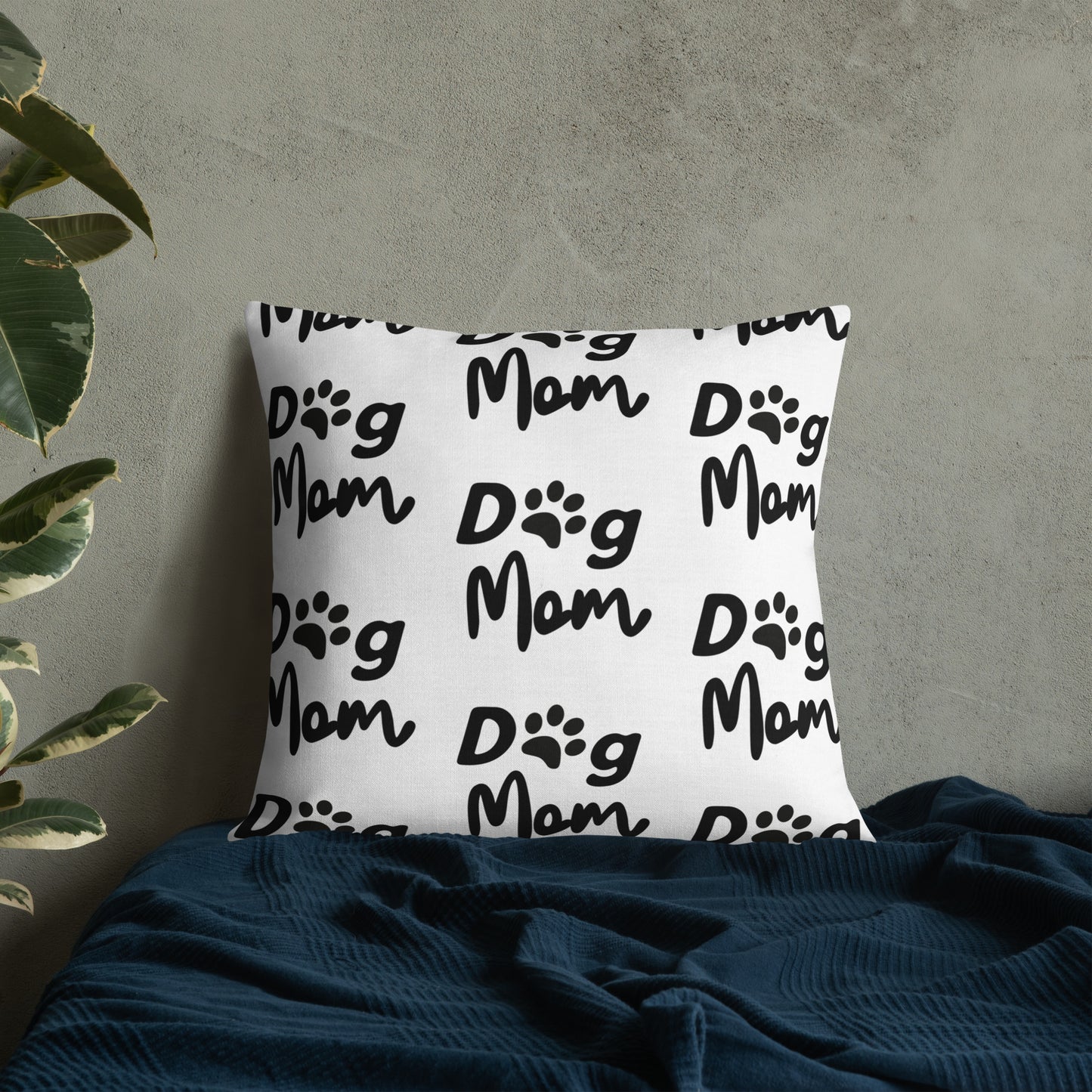 Dog Mom Pup Nose | Premium Throw Pillow