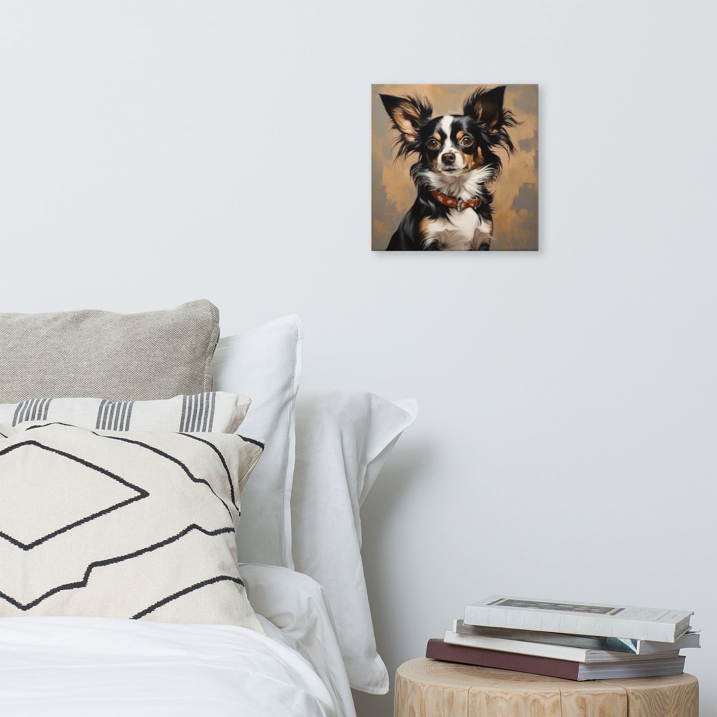 Tri-Color, Long-Haired Chihuahua | Canvas