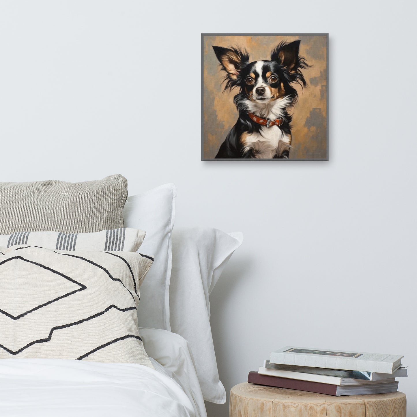 Tri-Color, Long-Haired Chihuahua | Canvas