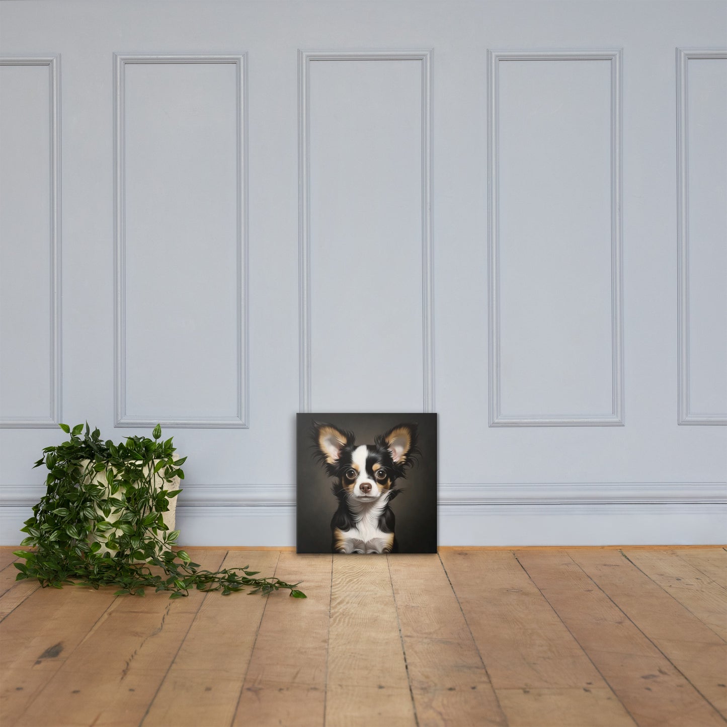 Tri-Color, Medium-Haired  Chihuahua | Canvas