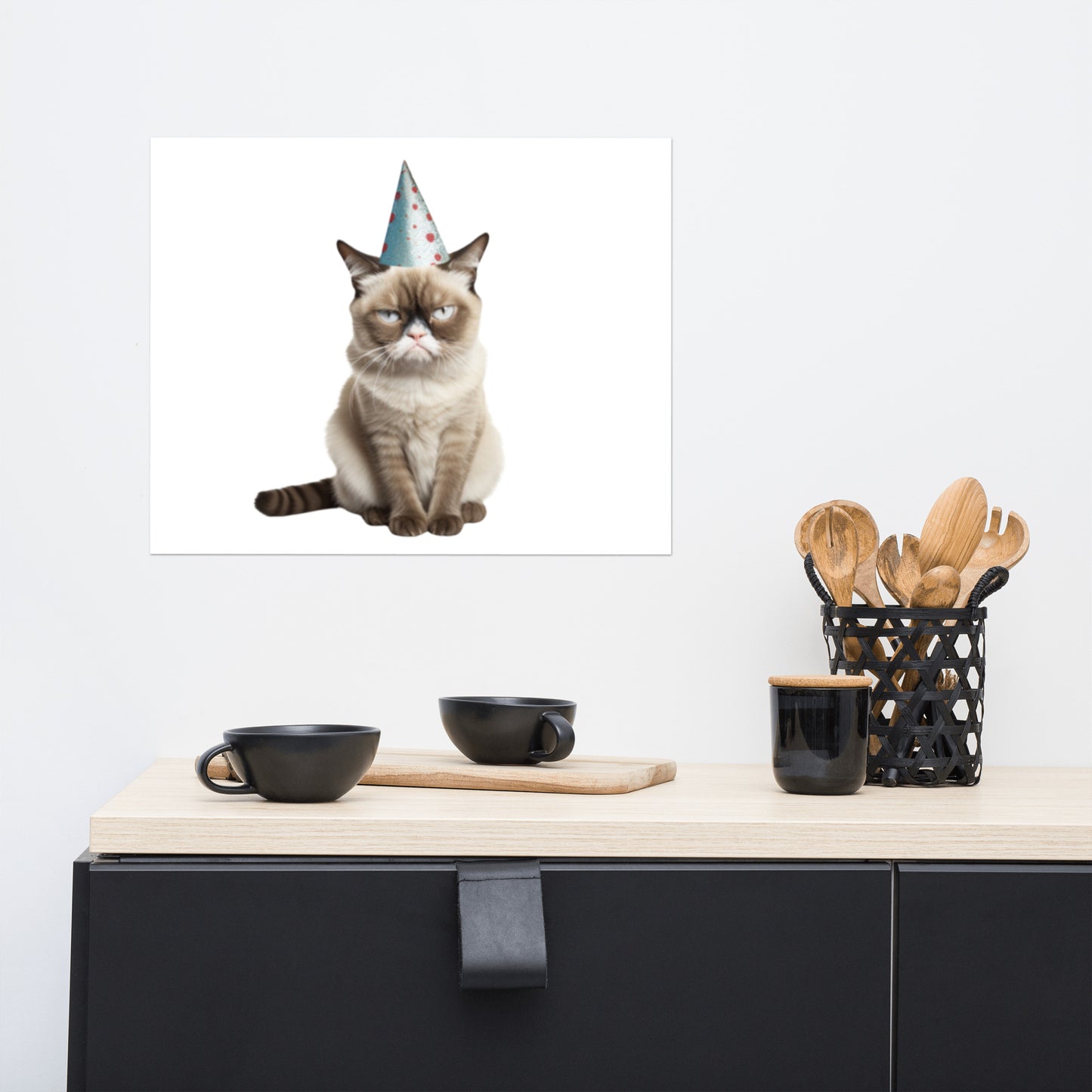 Angry Birthday Cat | Poster