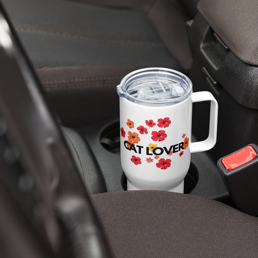 Cat Lover | Travel mug with a handle