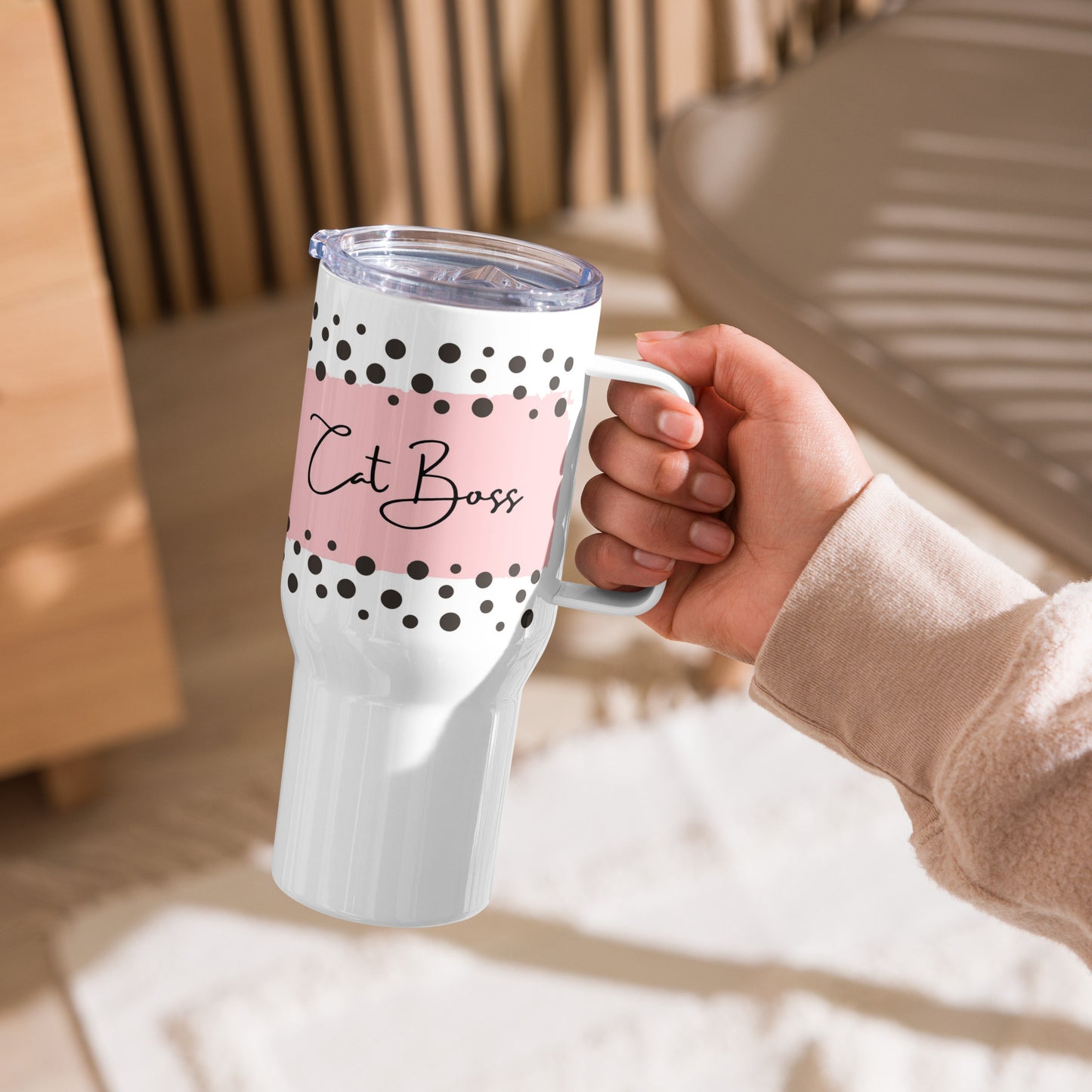 Cat Boss | Travel mug with a handle