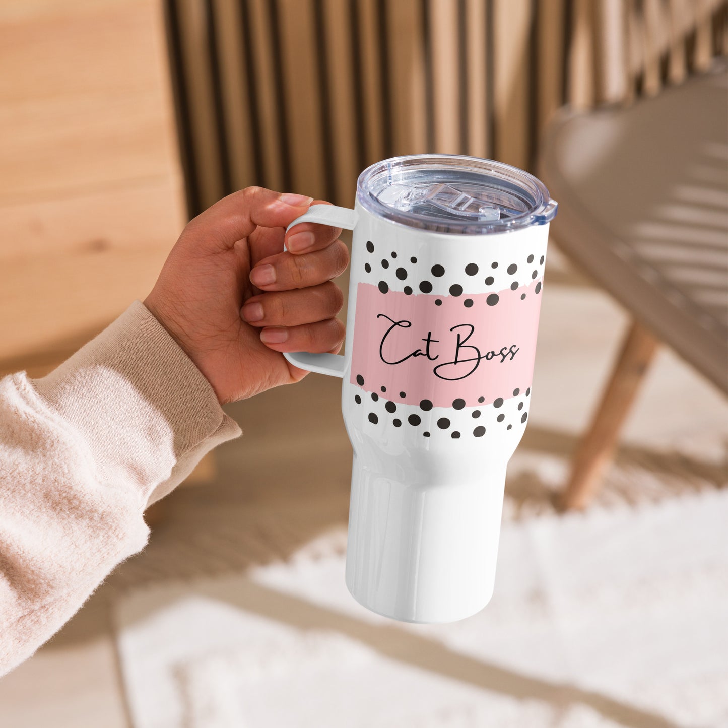 Cat Boss | Travel mug with a handle